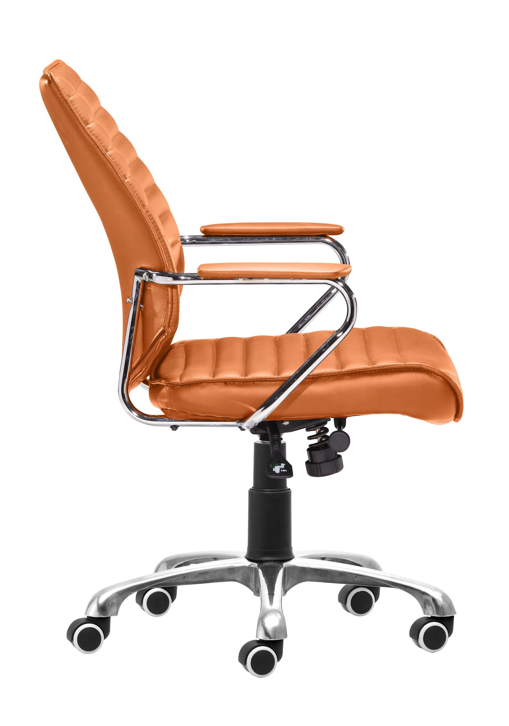 Enterprise Leatherette Adjustable Height Office Chair w/Low Back