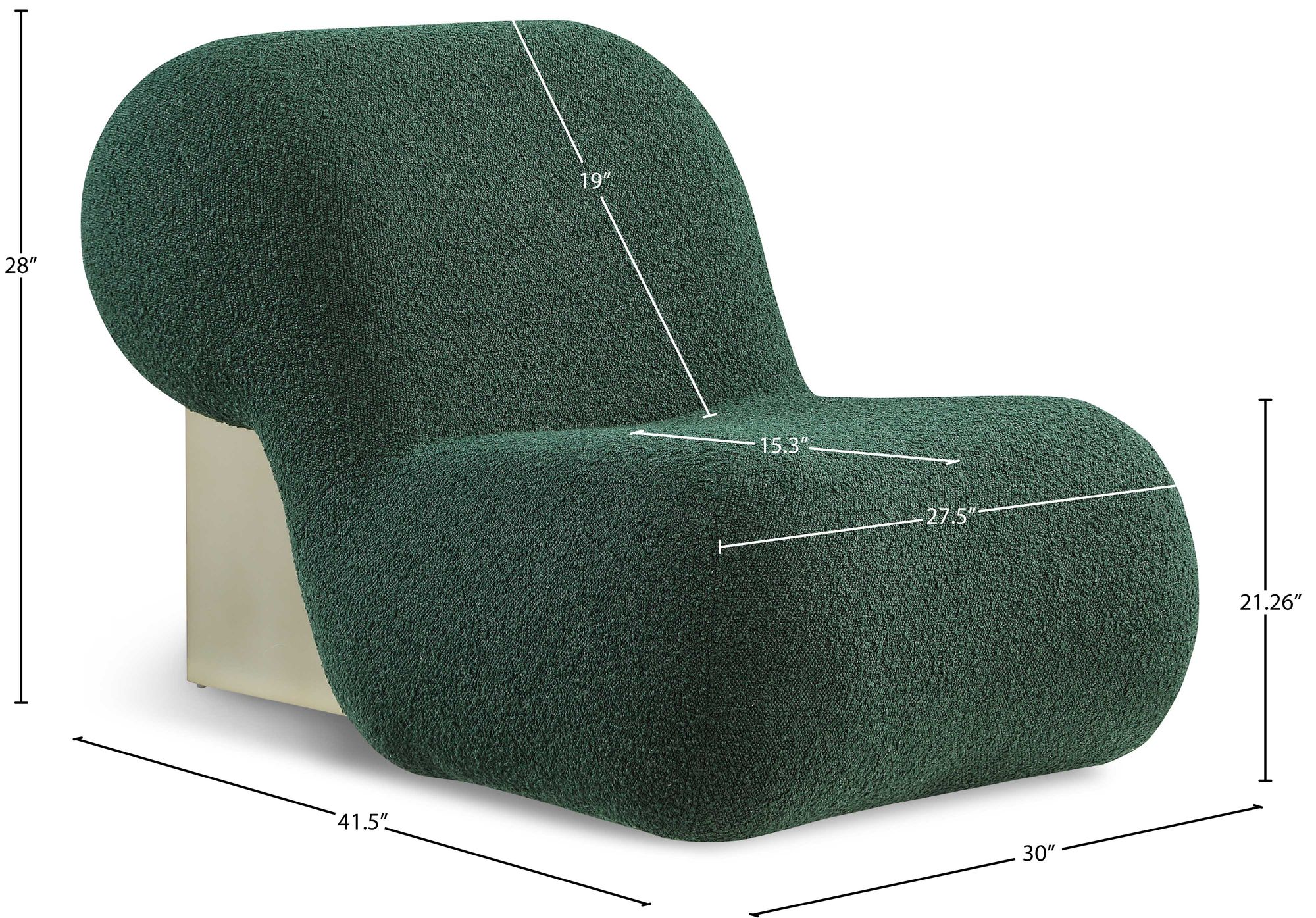 Quadra Boucle Fabric Accent Chair