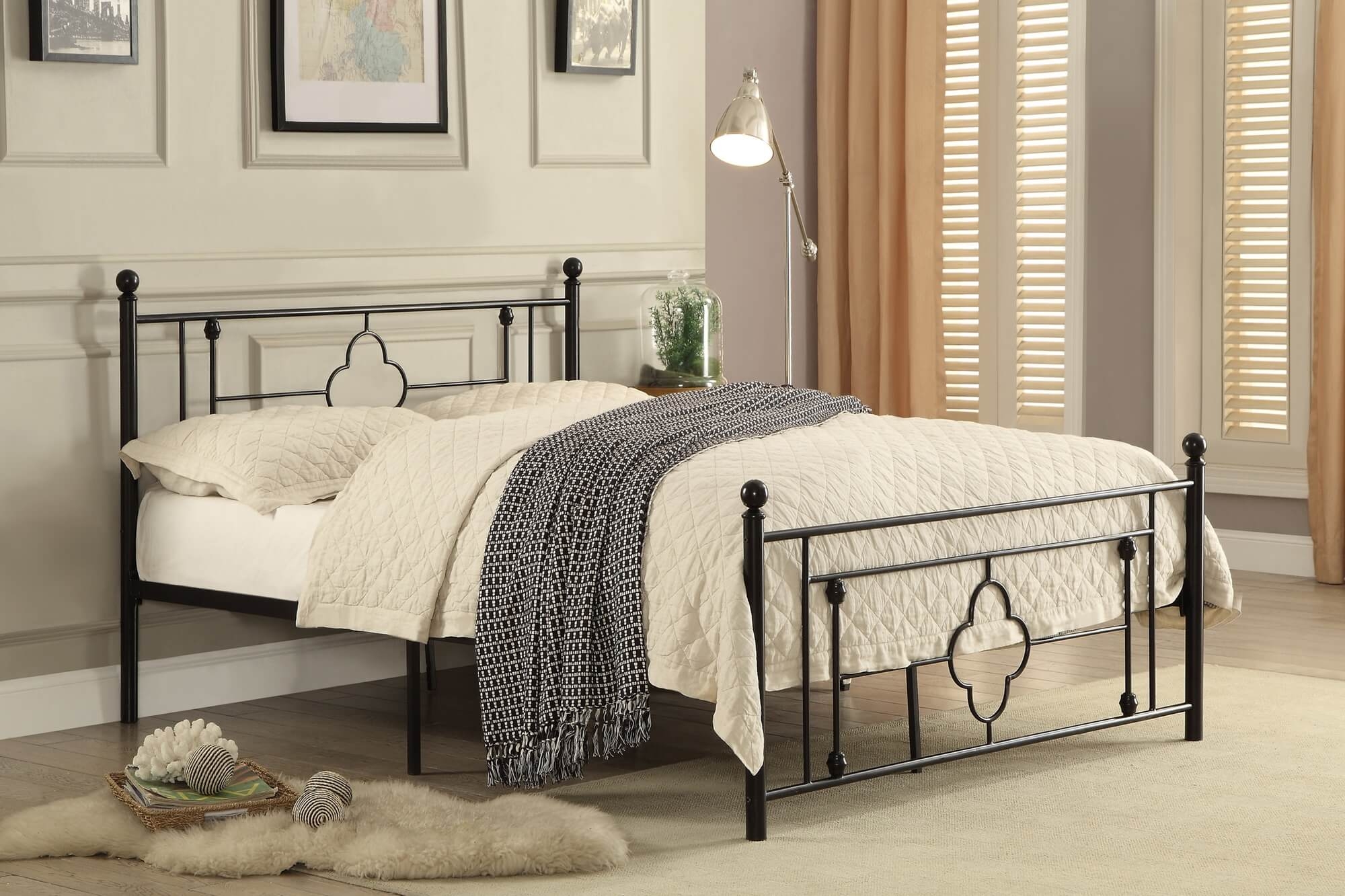 Morris Metal Platform Bed, Full Size