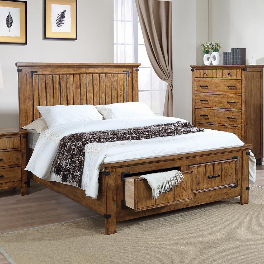 Brenner Wood Panel Storage Bed, Full Size