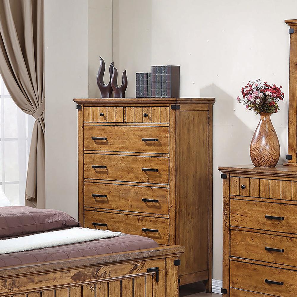 Brenner Wood Chest w/7 Drawers