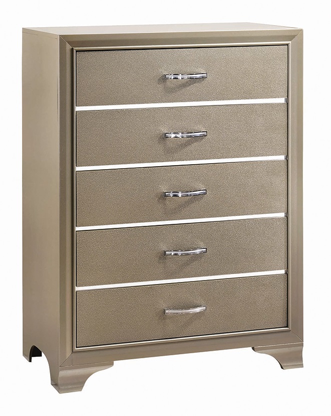 Beaumont Leatherette/Wood Panel Bedroom Set
