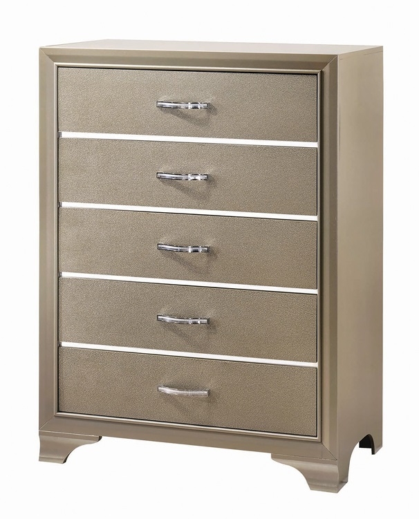 Beaumont Wood Chest w/5 Drawers