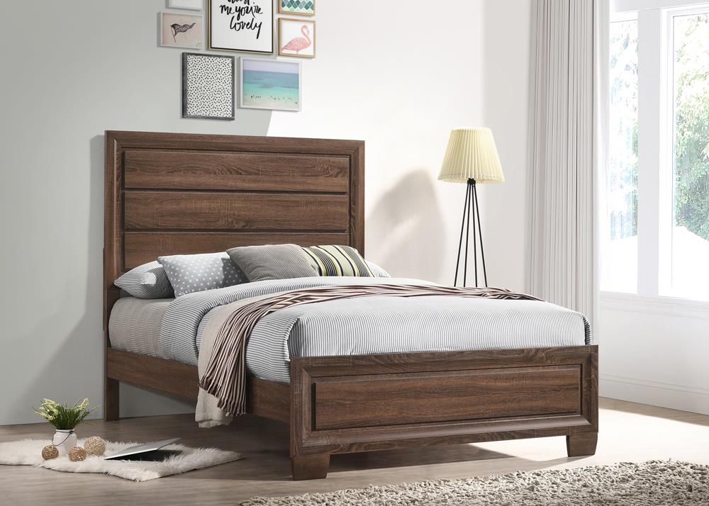 Brandon Wood Panel Bed, Full Size