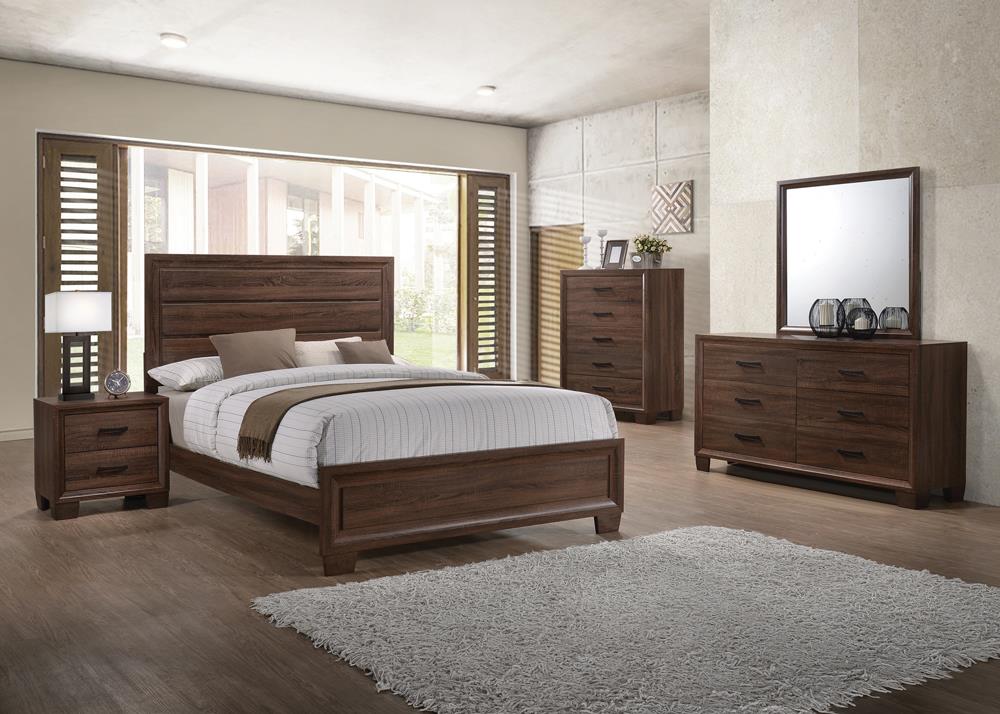 Brandon Wood Panel Bed