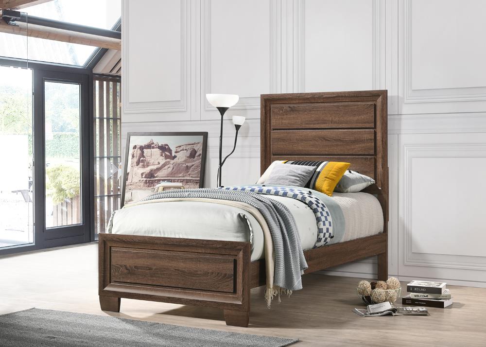 Brandon Wood Panel Bed, Twin Size