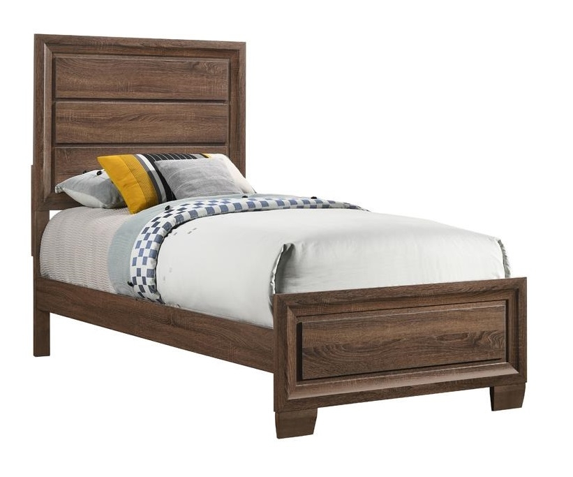 Brandon Wood Panel Bed, Twin Size