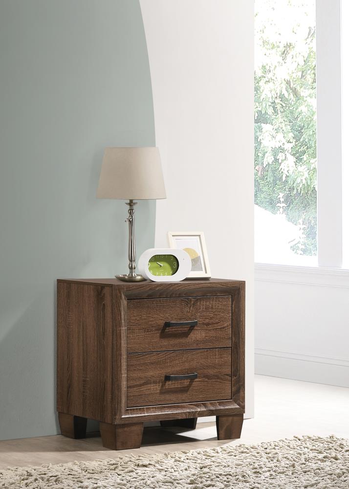 Brandon Wood Nightstand w/2 Drawers