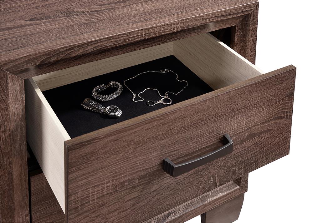 Brandon Wood Nightstand w/2 Drawers