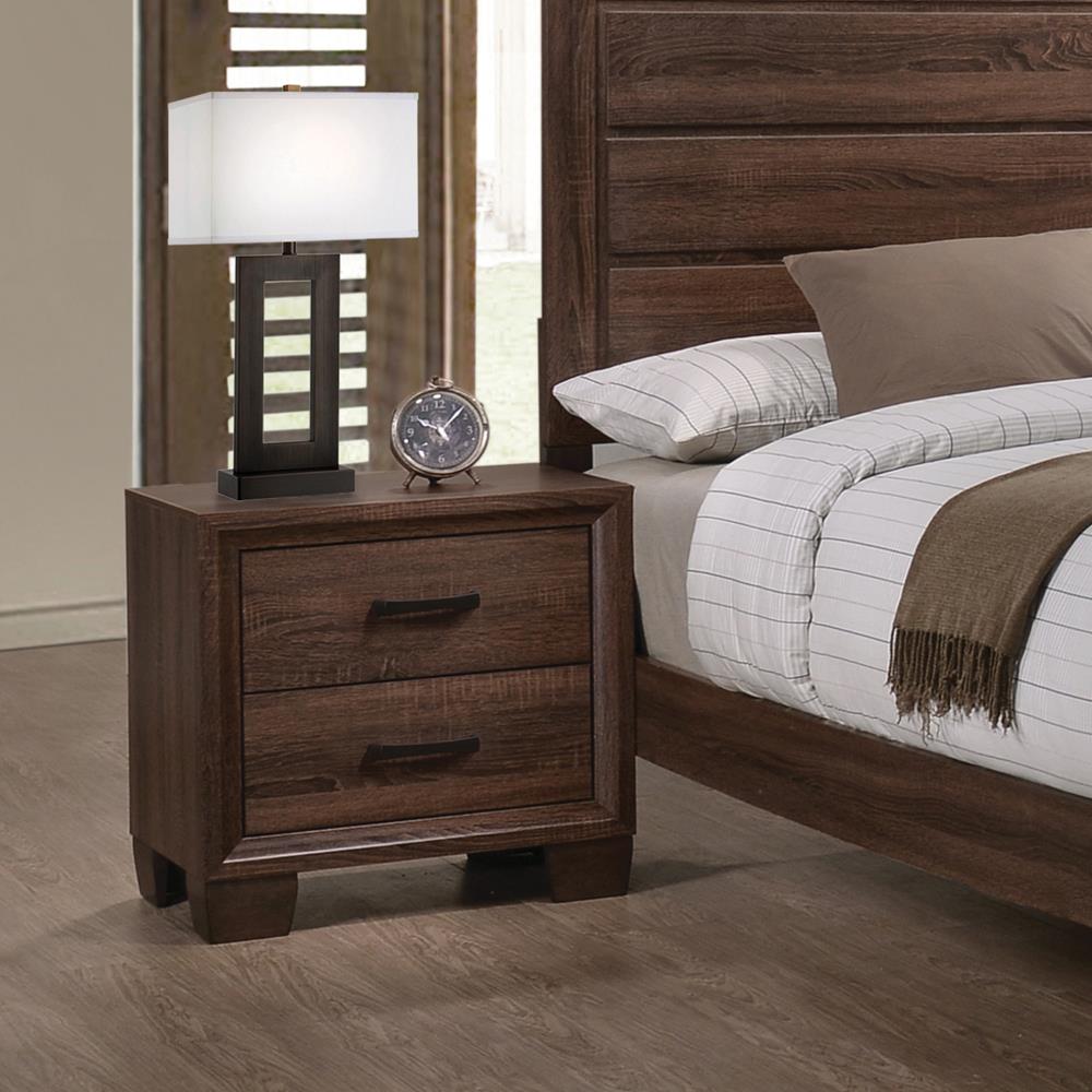 Brandon Wood Nightstand w/2 Drawers