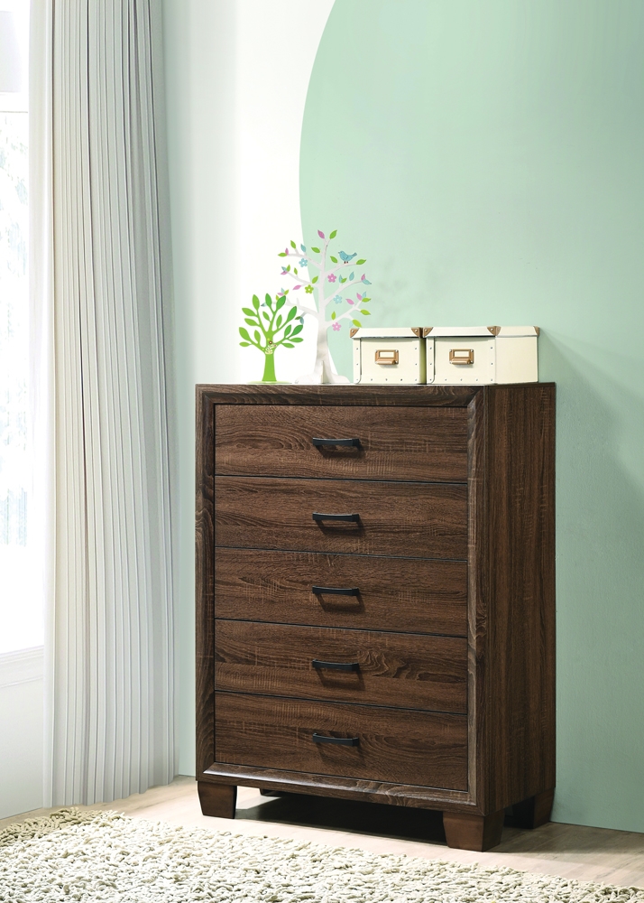 Brandon Wood Chest w/5 Drawers