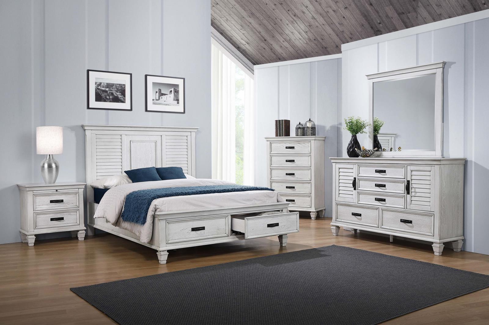Franco Wood Storage Bed, Queen Size