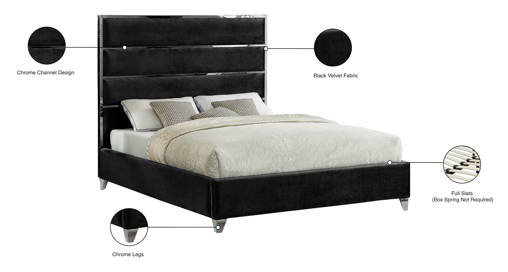 Zuma Velvet Bed