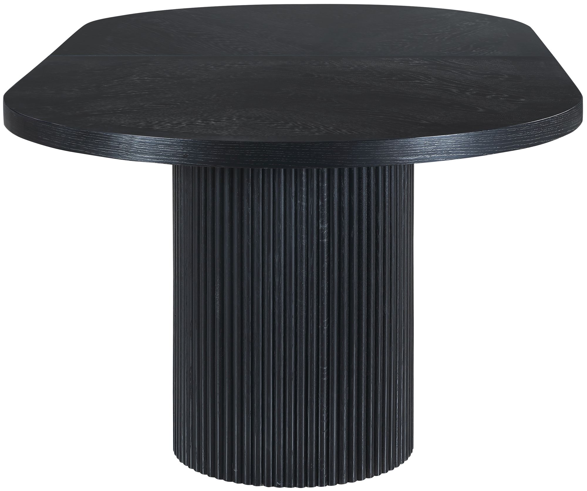 Belinda Extendable Oval Oak Wood Veneer Dining Table