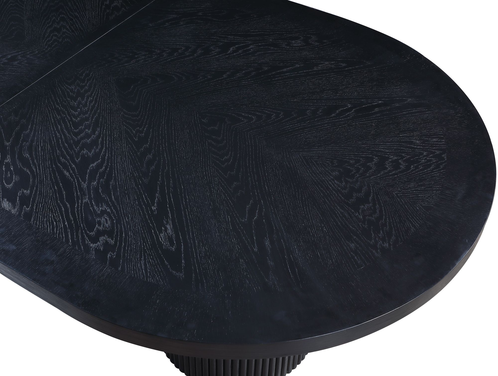 Belinda Extendable Oval Oak Wood Veneer Dining Table