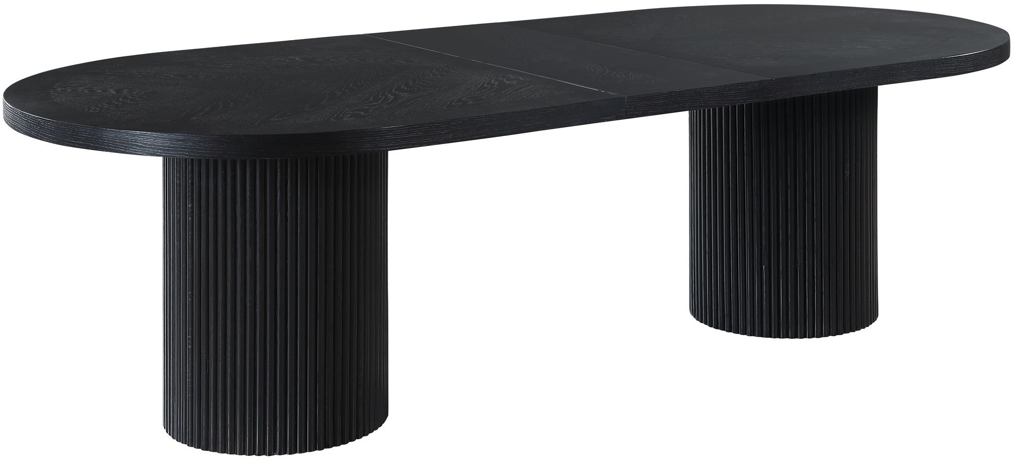 Belinda Extendable Oval Oak Wood Veneer Dining Table