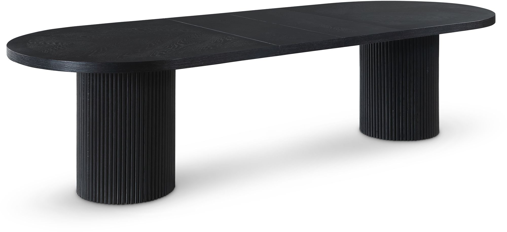 Belinda Extendable Oval Oak Wood Veneer Dining Table