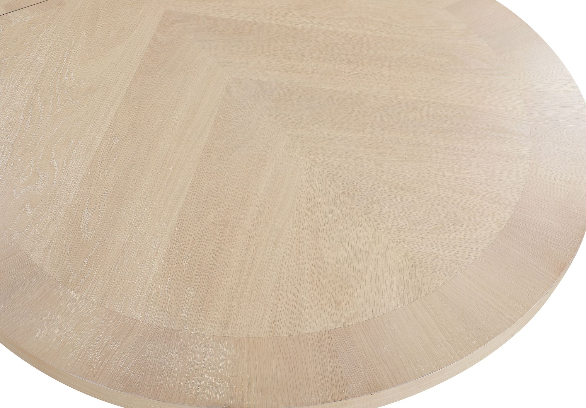 Belinda Extendable Oval Oak Wood Veneer Dining Table