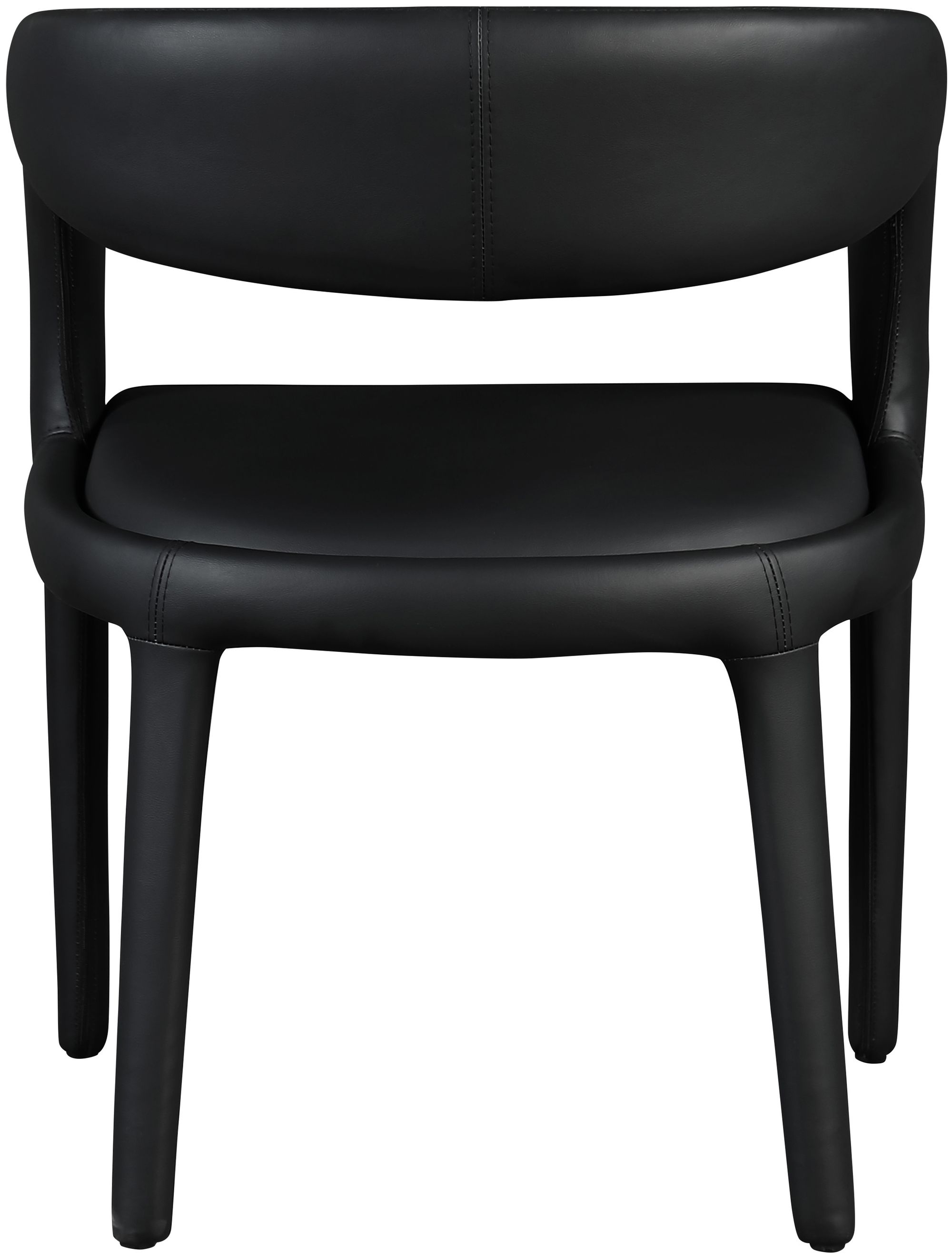 Sylvester Fully Upholstered Faux Leather Dining Chair