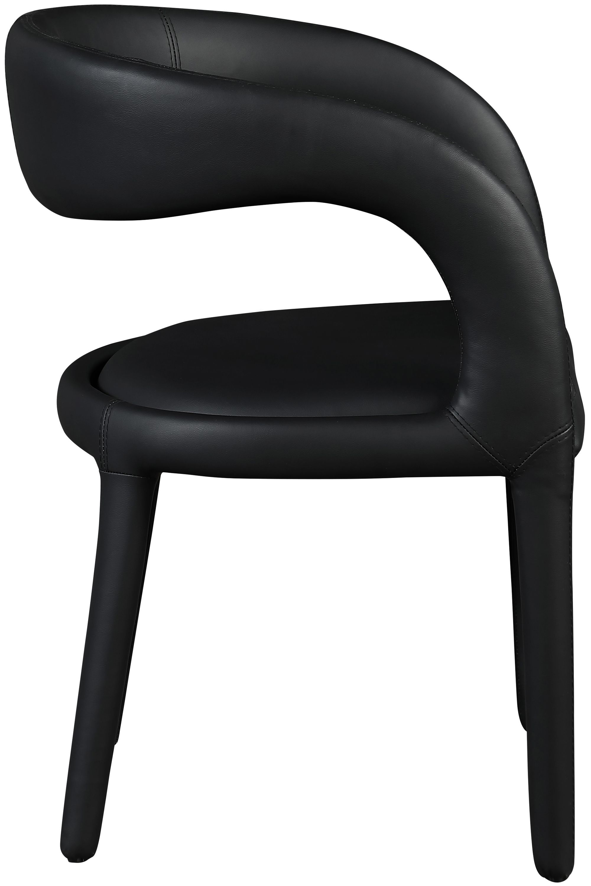 Sylvester Fully Upholstered Faux Leather Dining Chair