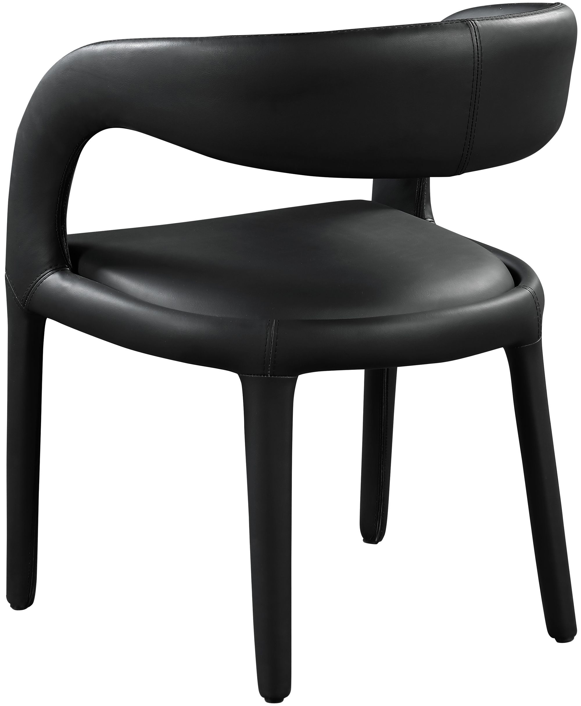 Sylvester Fully Upholstered Faux Leather Dining Chair