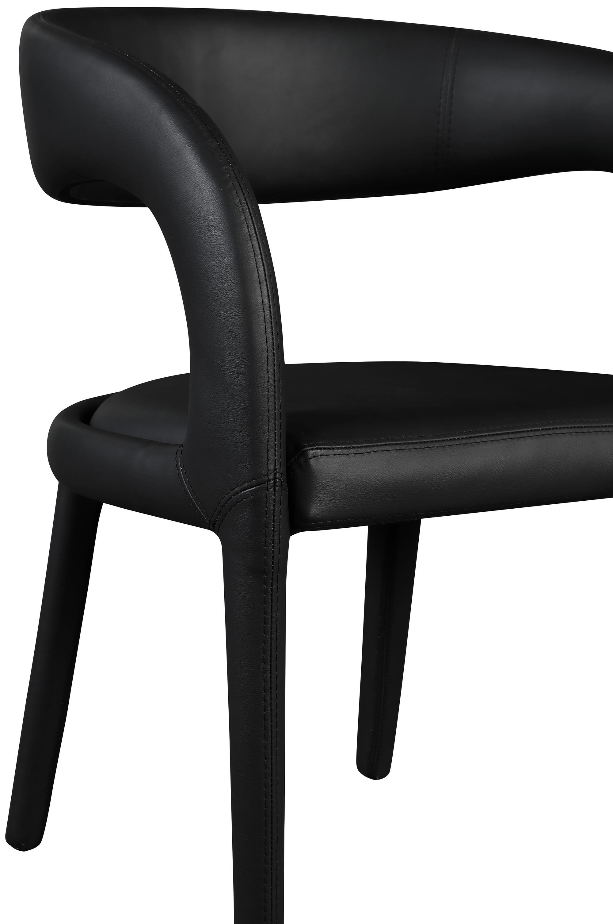 Sylvester Fully Upholstered Faux Leather Dining Chair