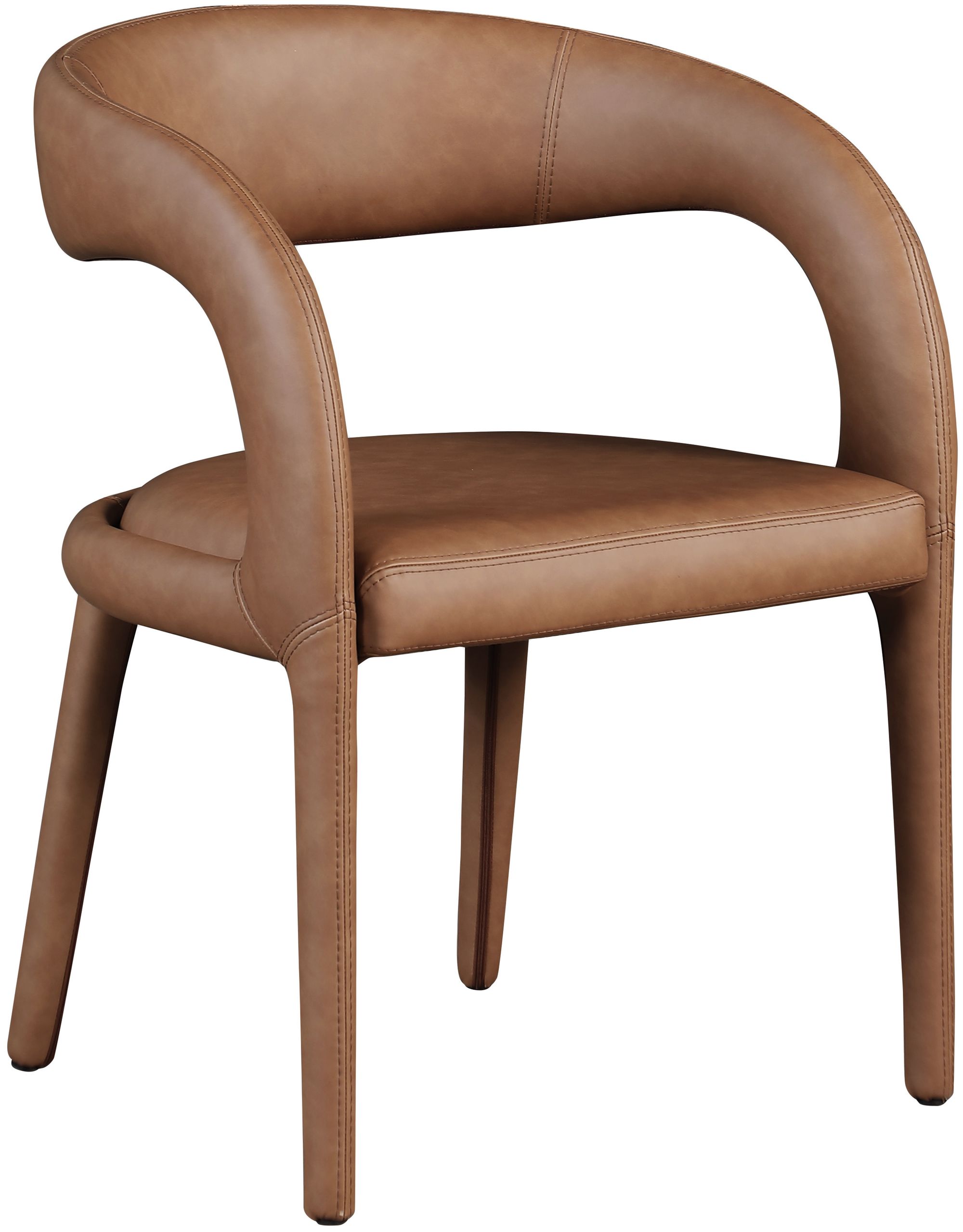 Sylvester Fully Upholstered Faux Leather Dining Chair