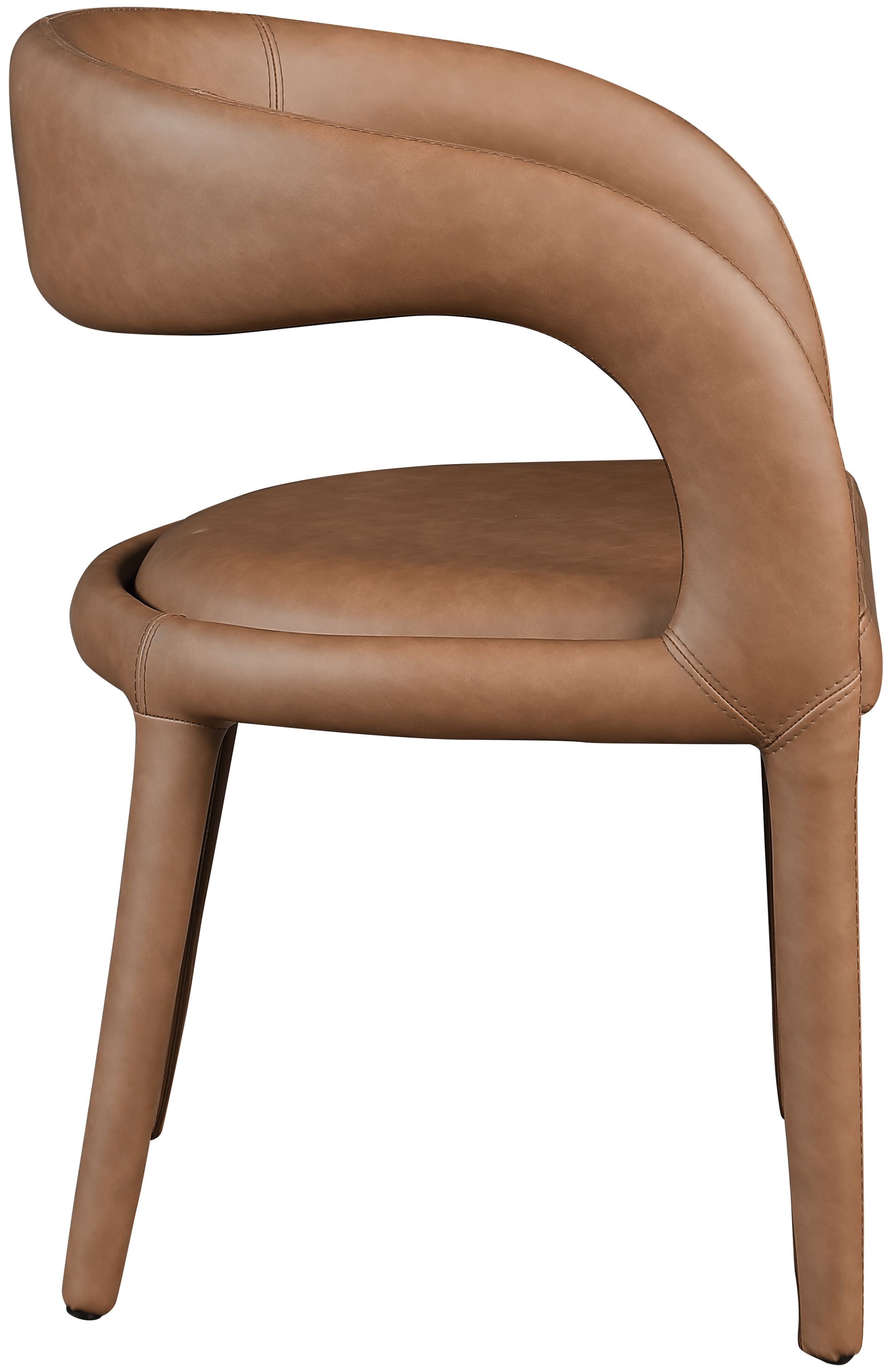 Sylvester Fully Upholstered Faux Leather Dining Chair