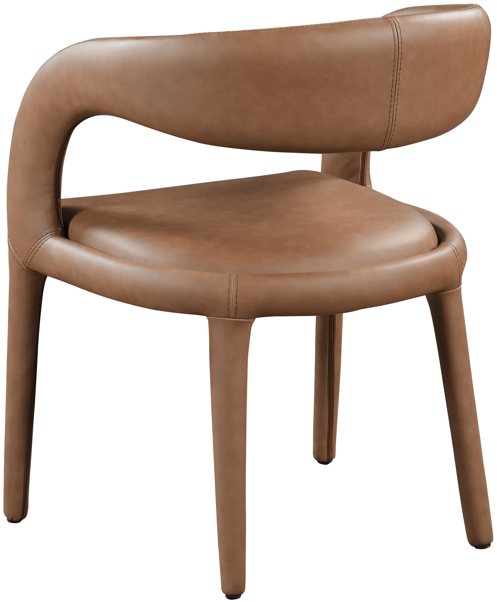 Sylvester Fully Upholstered Faux Leather Dining Chair