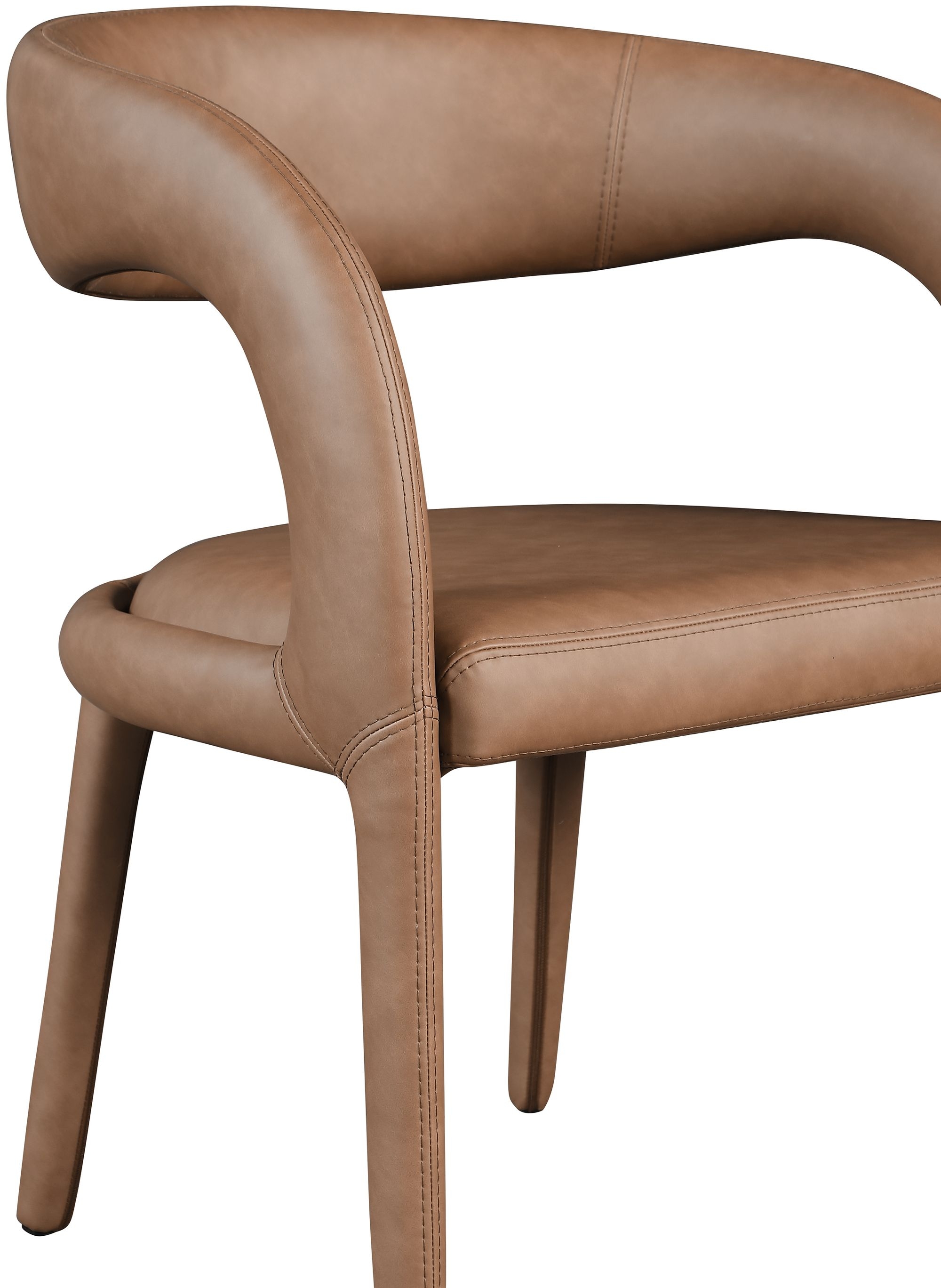 Sylvester Fully Upholstered Faux Leather Dining Chair