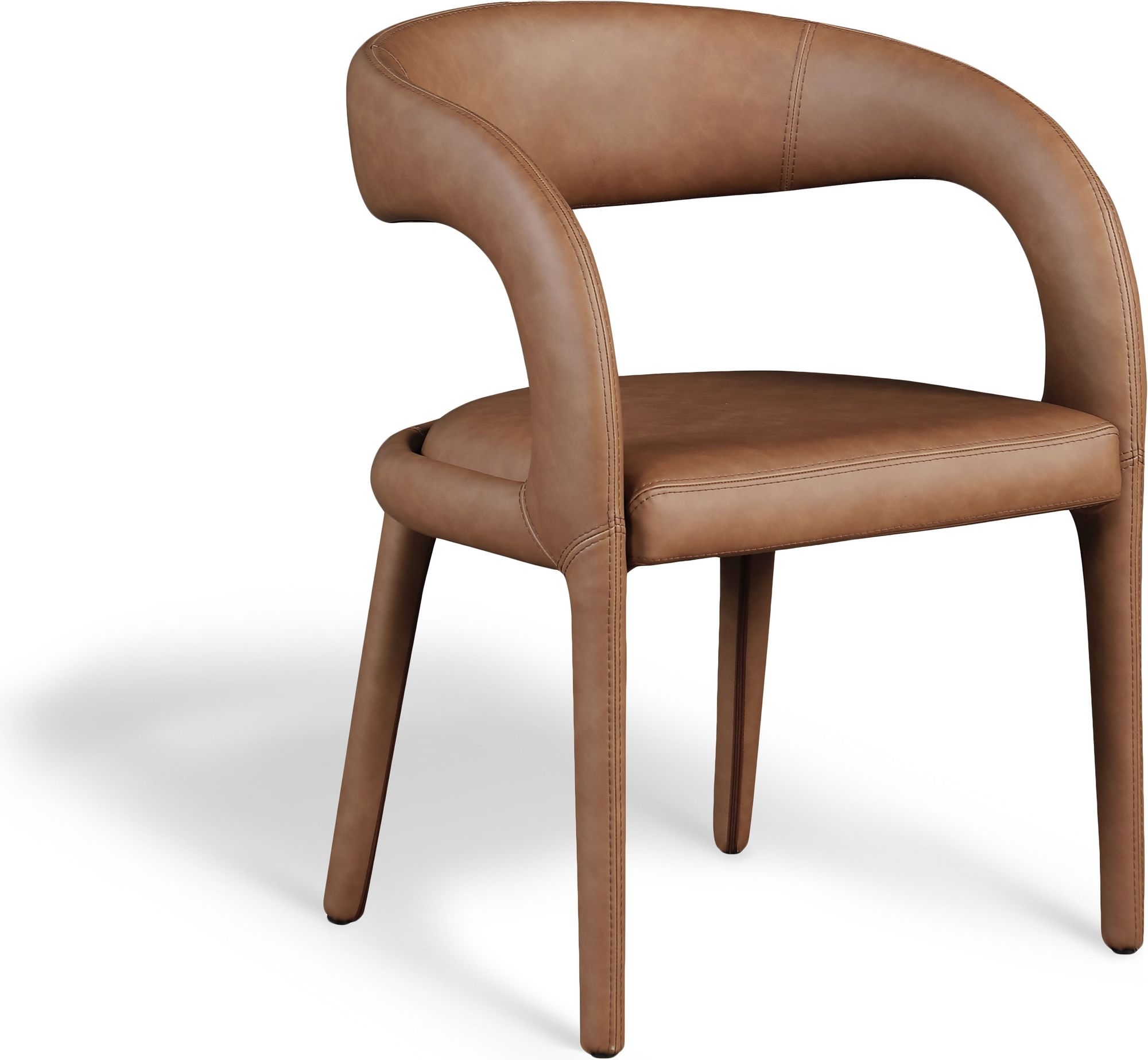 Sylvester Fully Upholstered Faux Leather Dining Chair