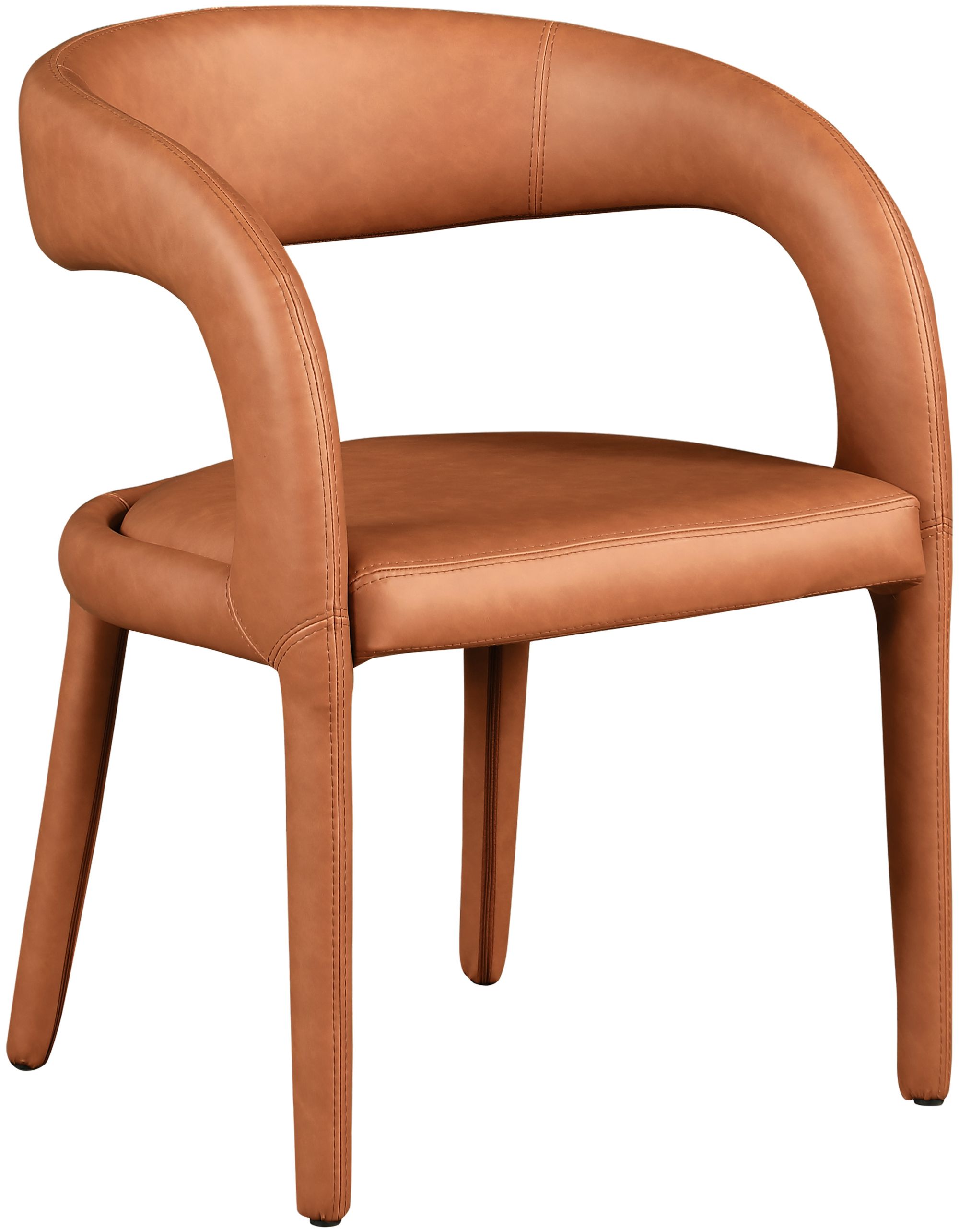 Sylvester Fully Upholstered Faux Leather Dining Chair