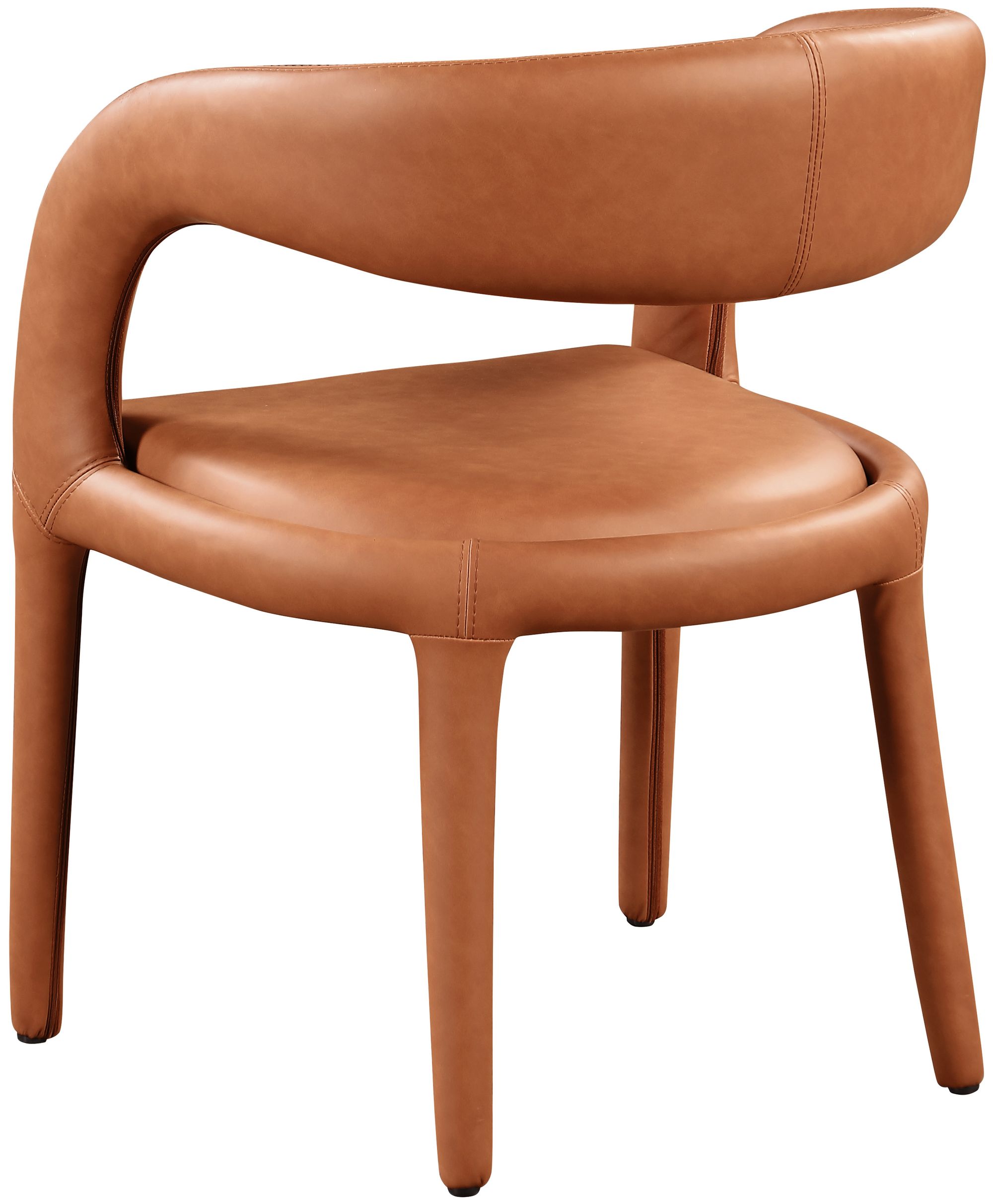 Sylvester Fully Upholstered Faux Leather Dining Chair