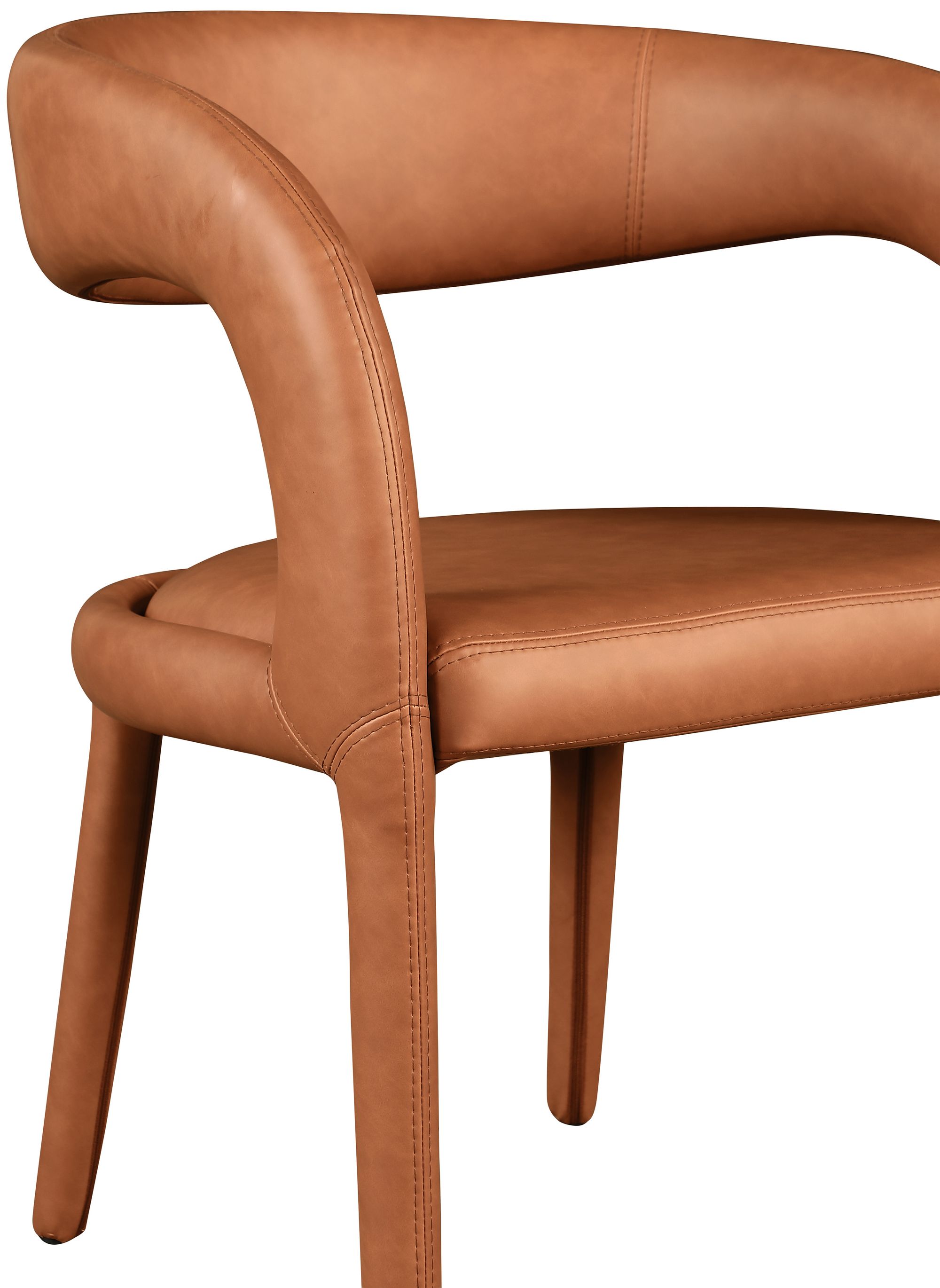 Sylvester Fully Upholstered Faux Leather Dining Chair