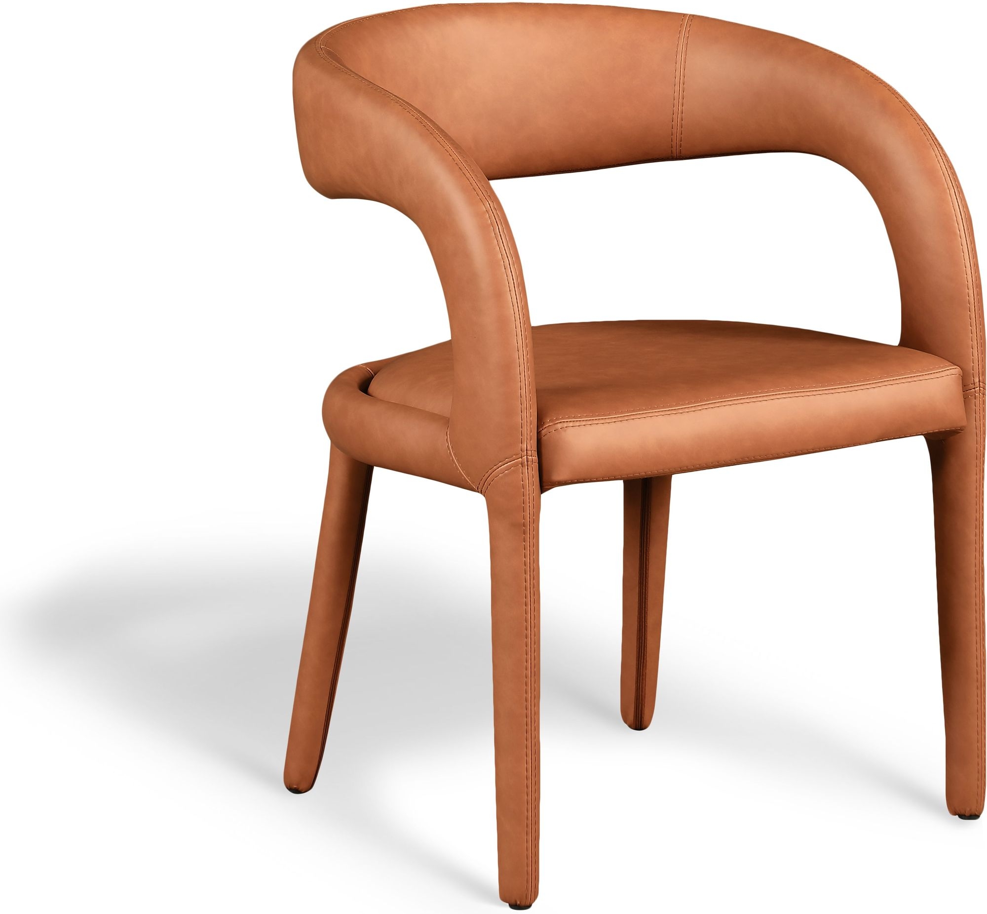 Sylvester Fully Upholstered Faux Leather Dining Chair