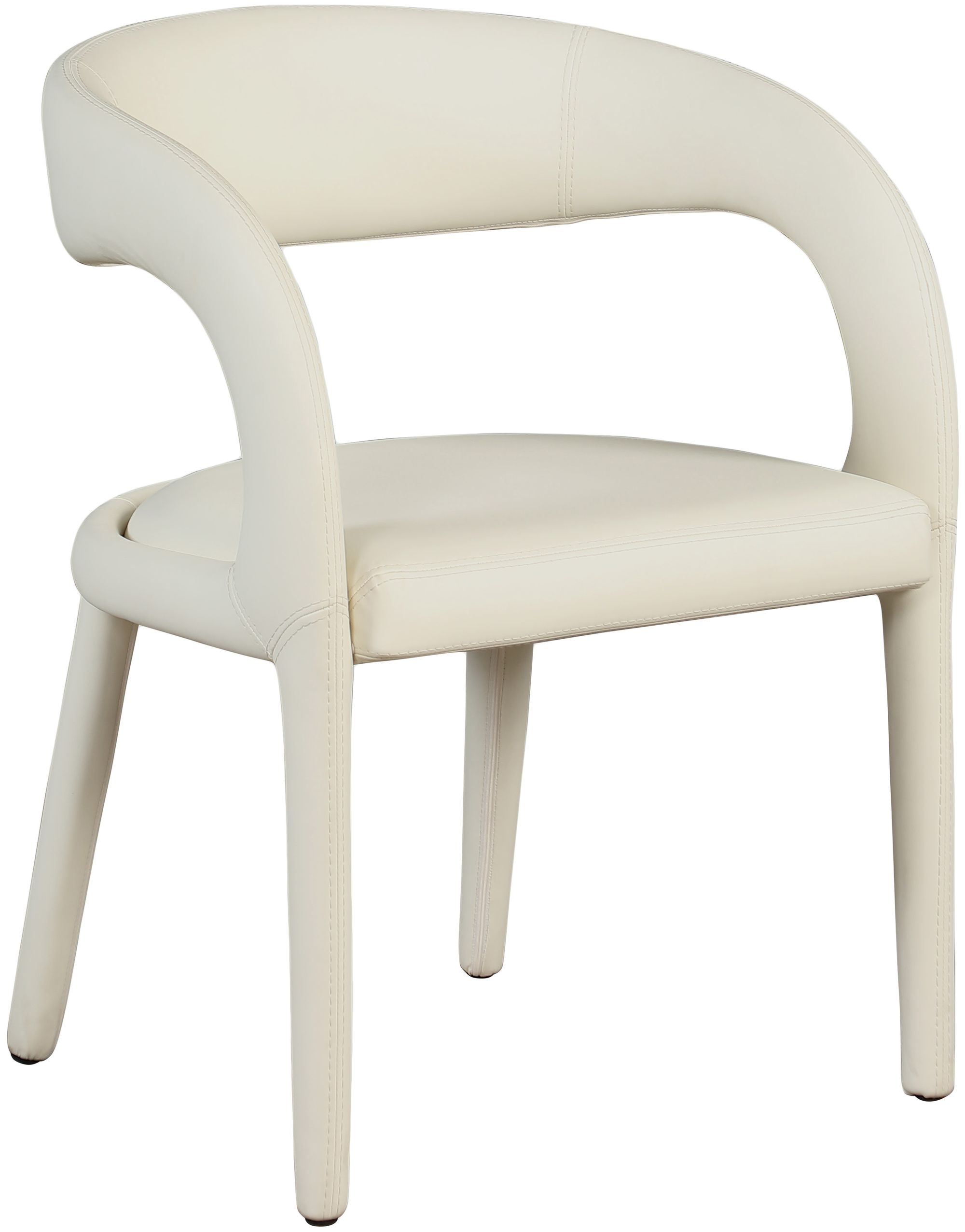 Sylvester Fully Upholstered Faux Leather Dining Chair