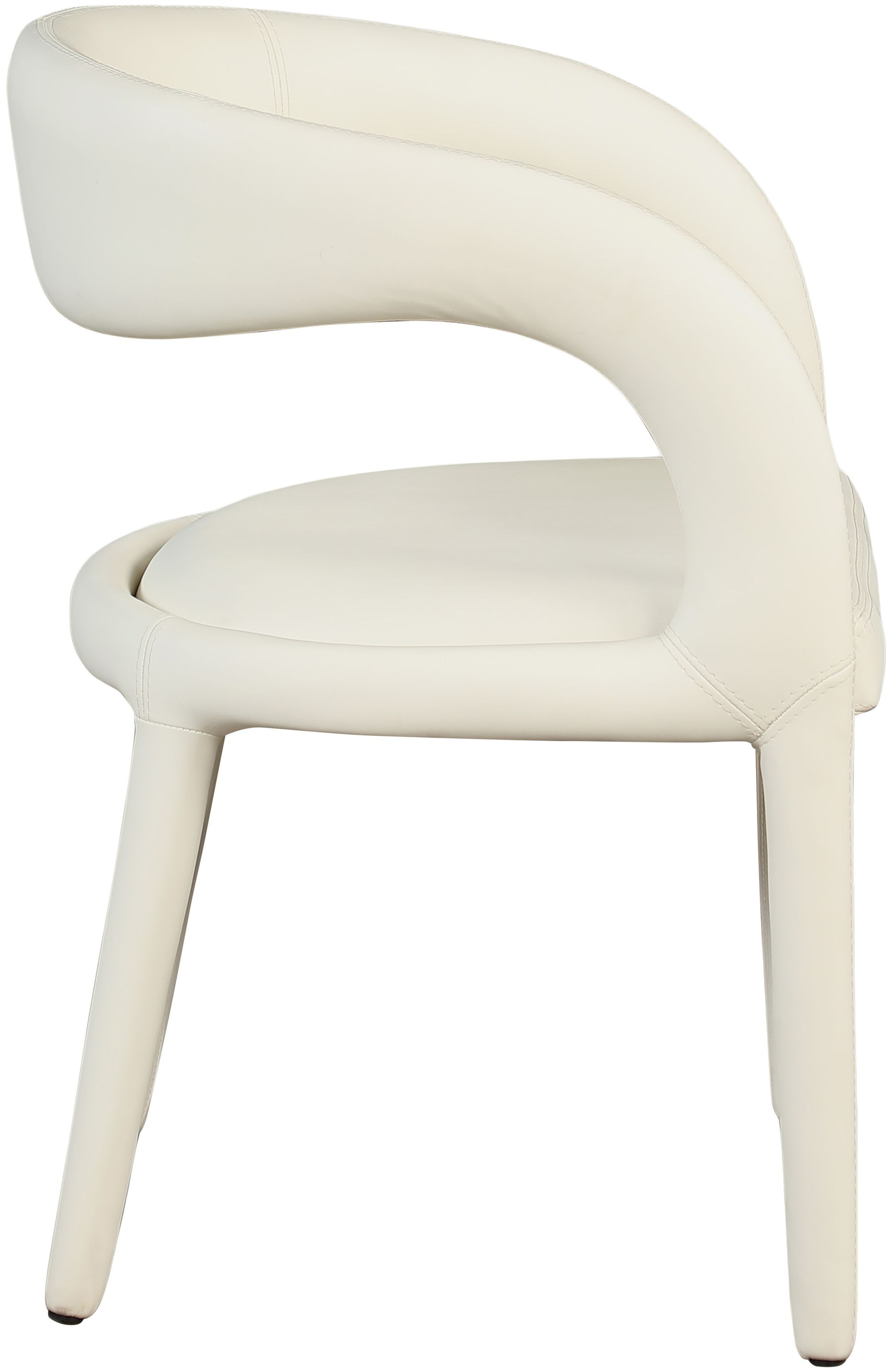 Sylvester Fully Upholstered Faux Leather Dining Chair