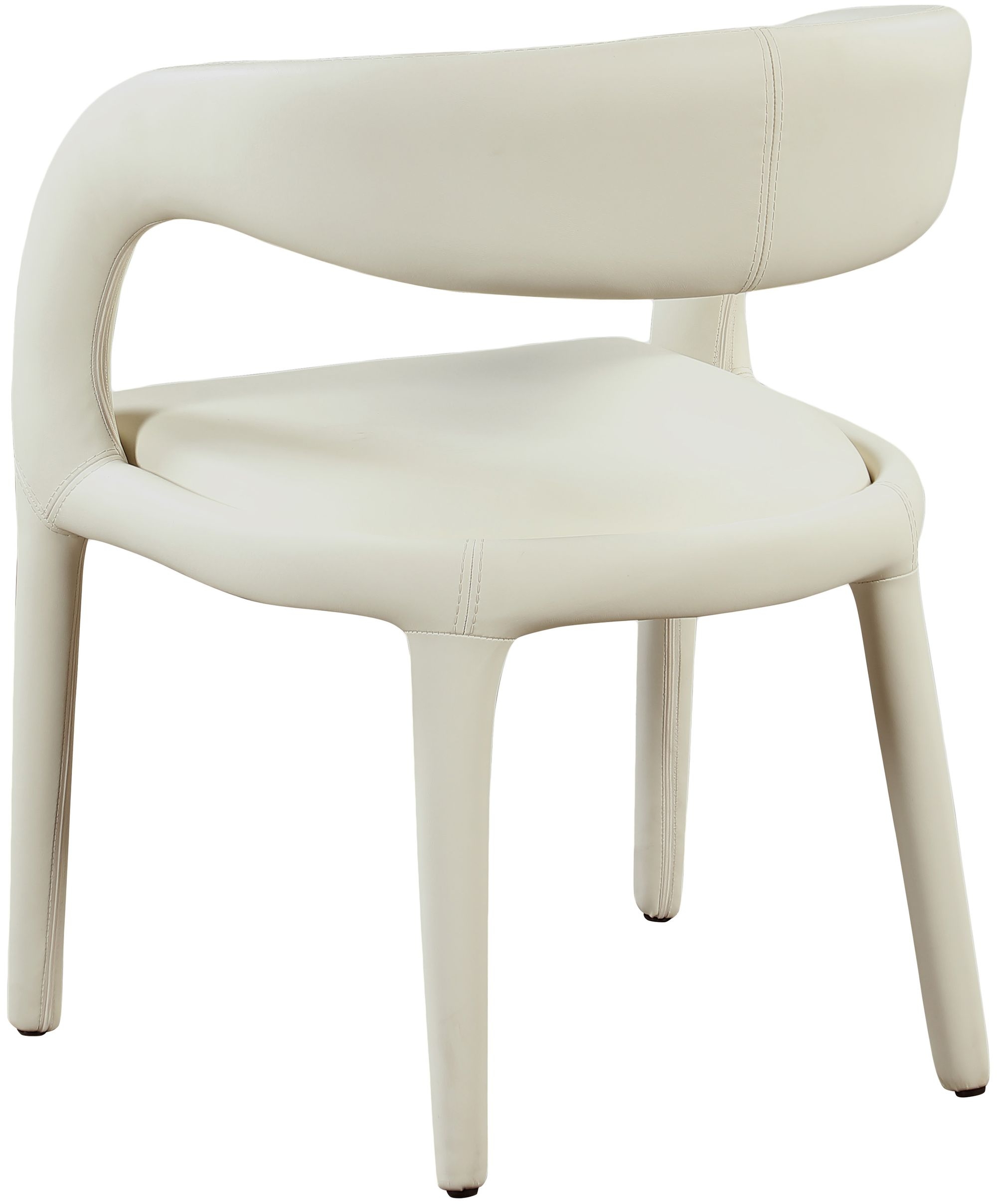 Sylvester Fully Upholstered Faux Leather Dining Chair