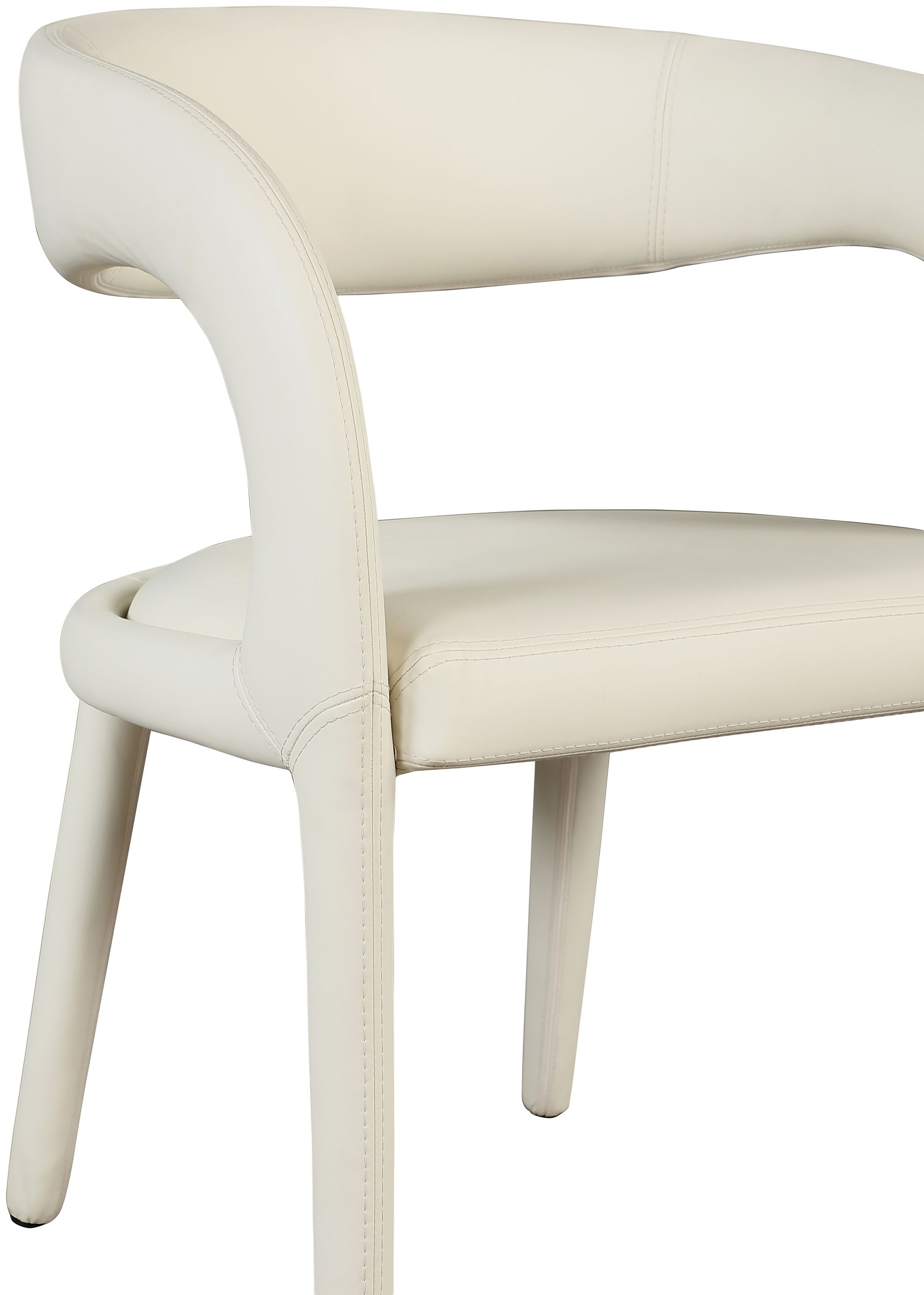 Sylvester Fully Upholstered Faux Leather Dining Chair