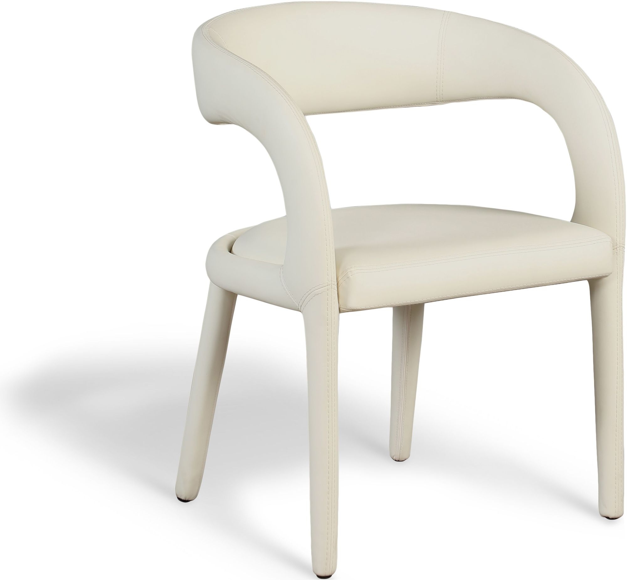 Sylvester Fully Upholstered Faux Leather Dining Chair