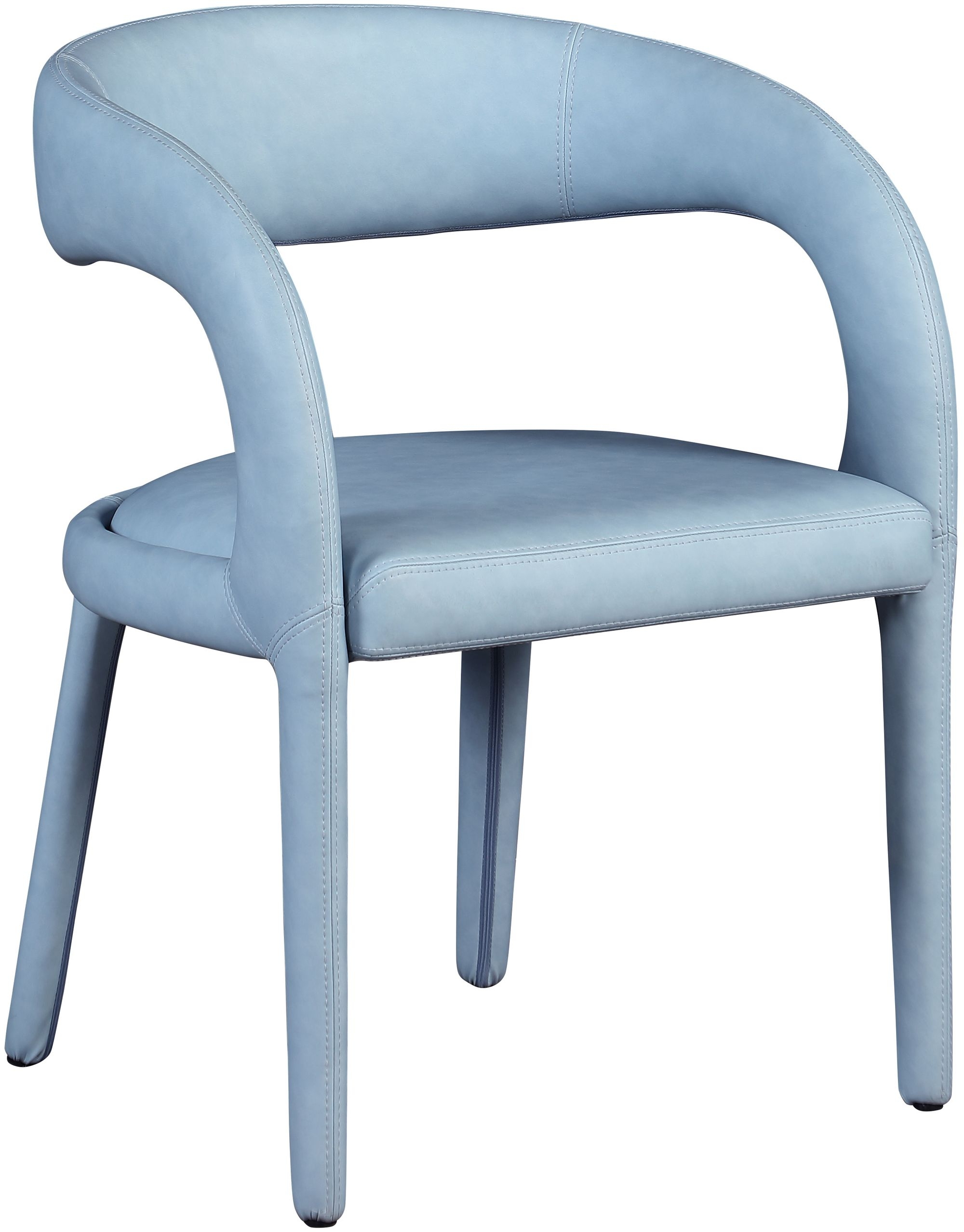 Sylvester Fully Upholstered Faux Leather Dining Chair