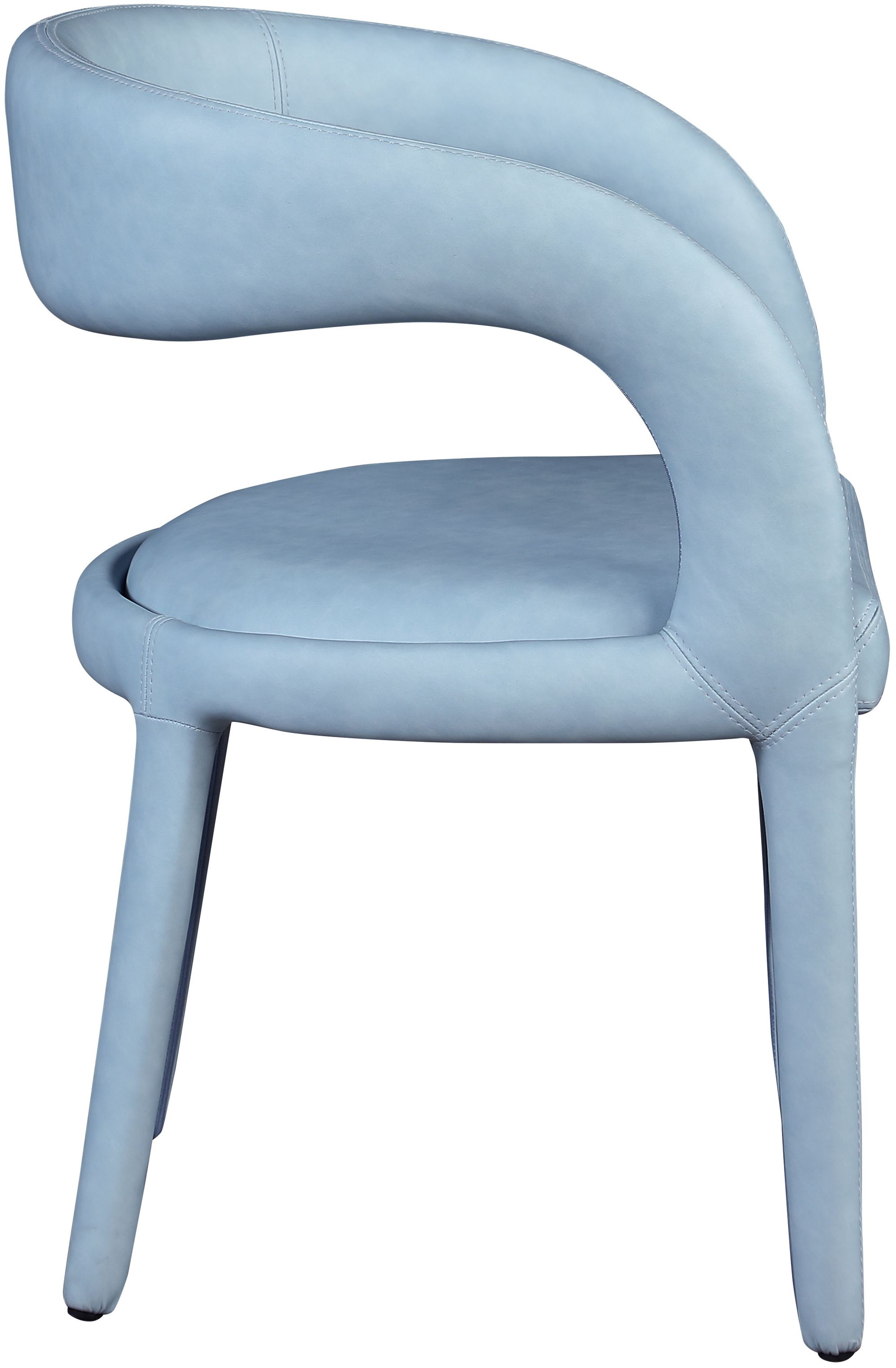 Sylvester Fully Upholstered Faux Leather Dining Chair