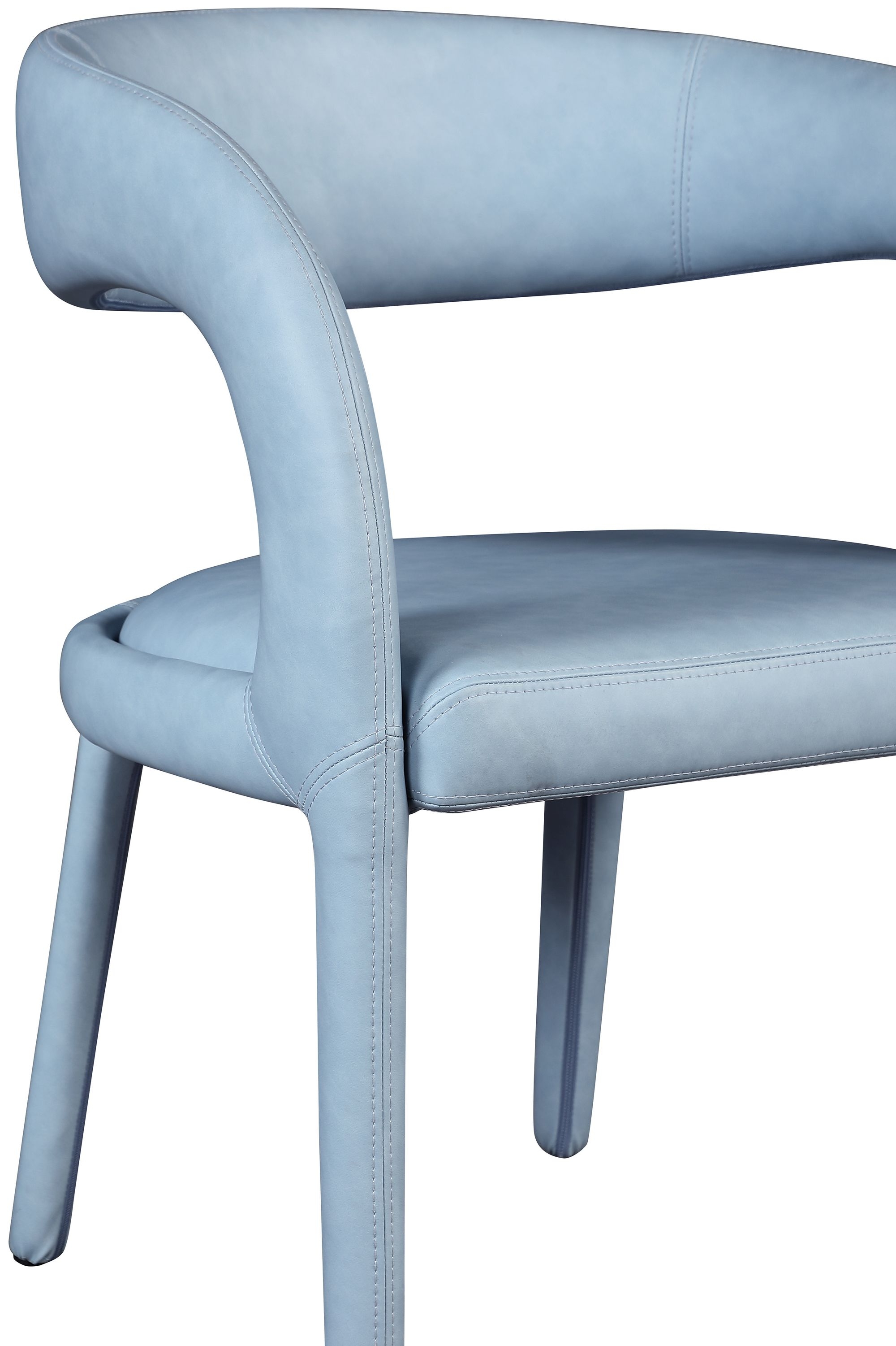 Sylvester Fully Upholstered Faux Leather Dining Chair