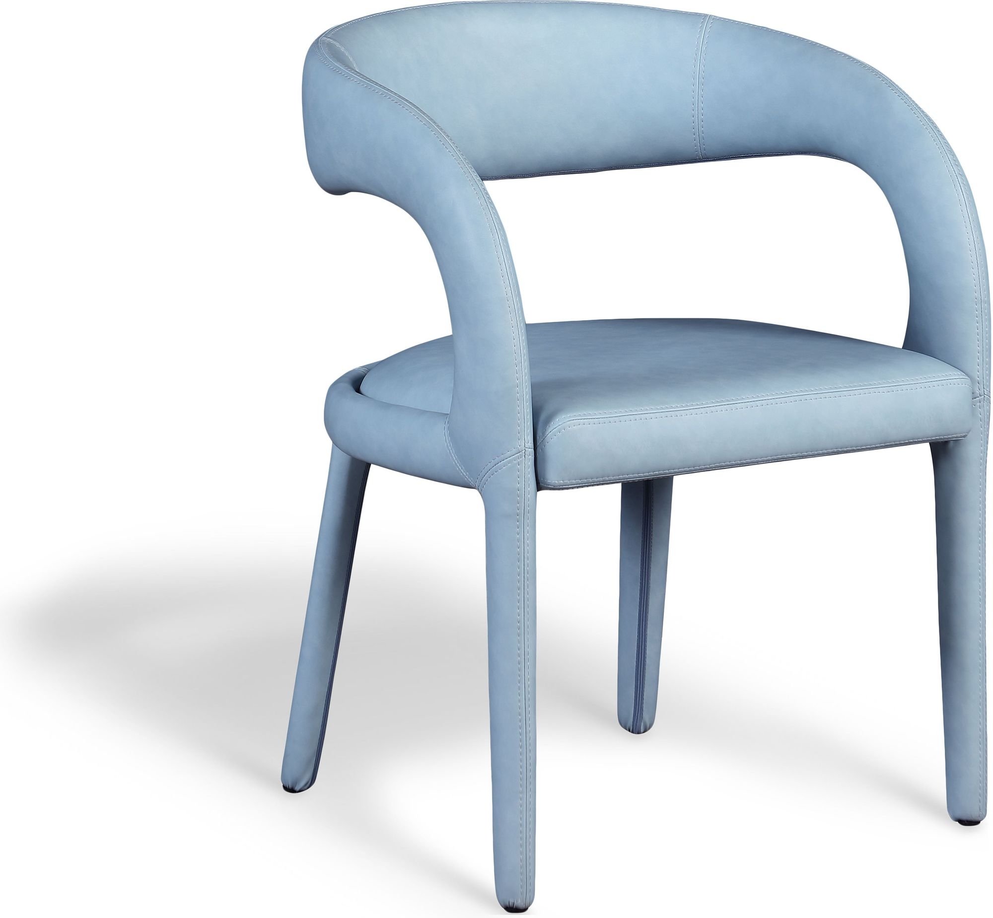 Sylvester Fully Upholstered Faux Leather Dining Chair