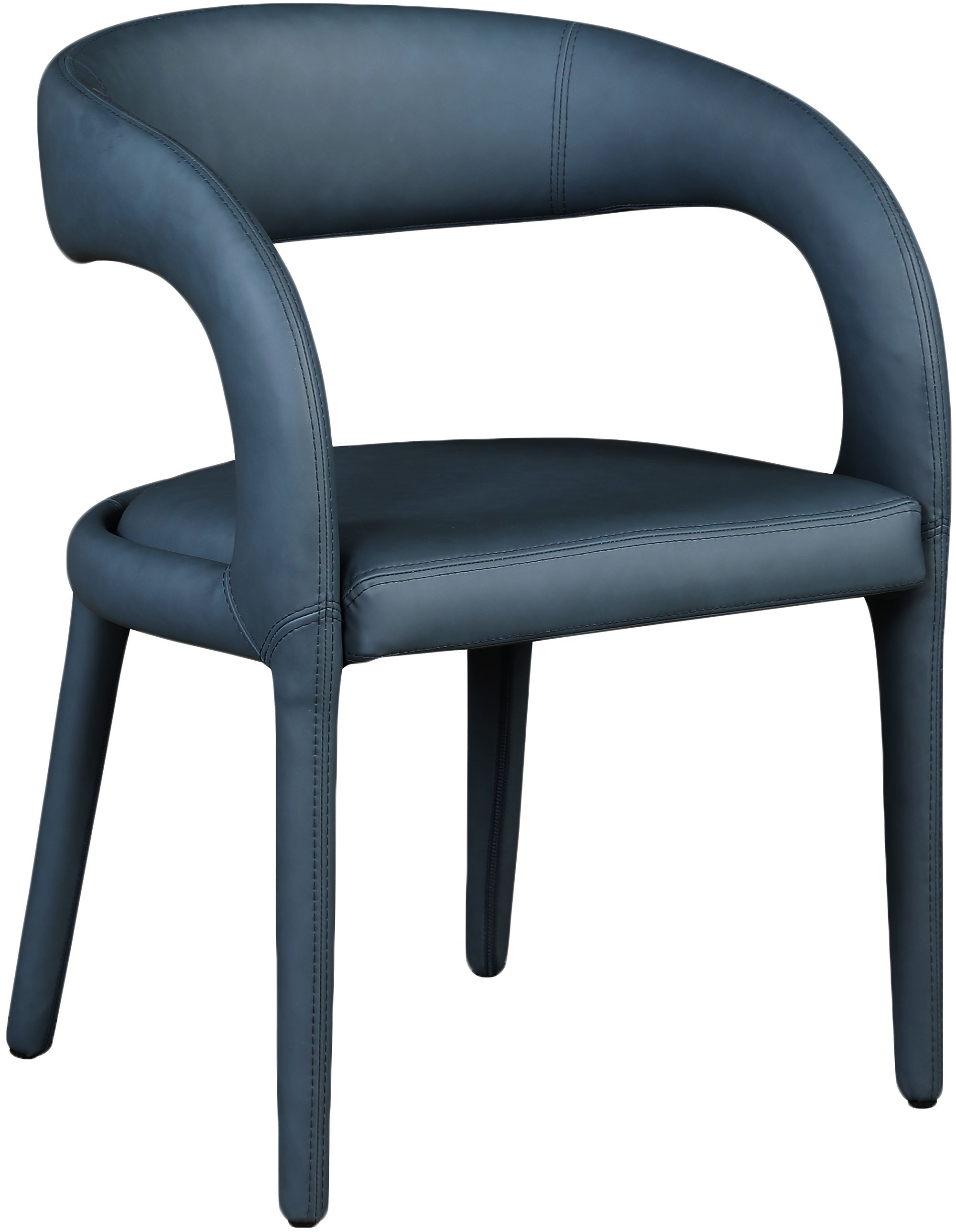 Sylvester Fully Upholstered Faux Leather Dining Chair