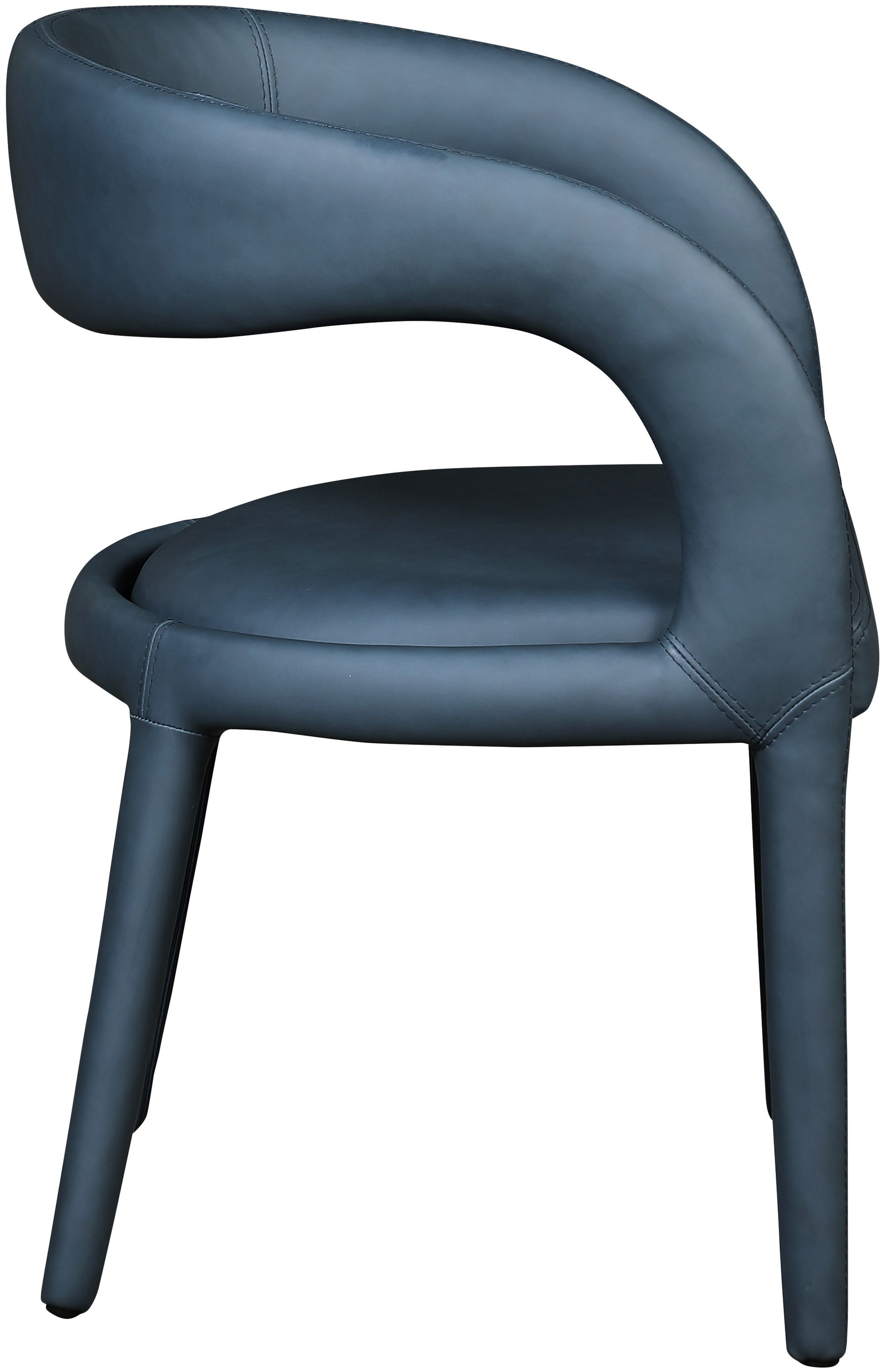 Sylvester Fully Upholstered Faux Leather Dining Chair