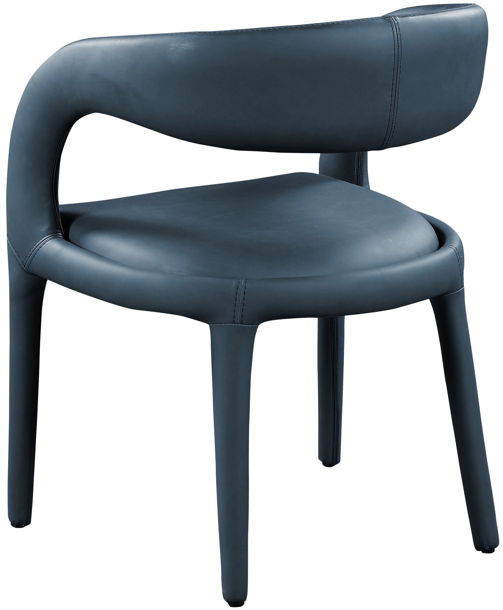 Sylvester Fully Upholstered Faux Leather Dining Chair