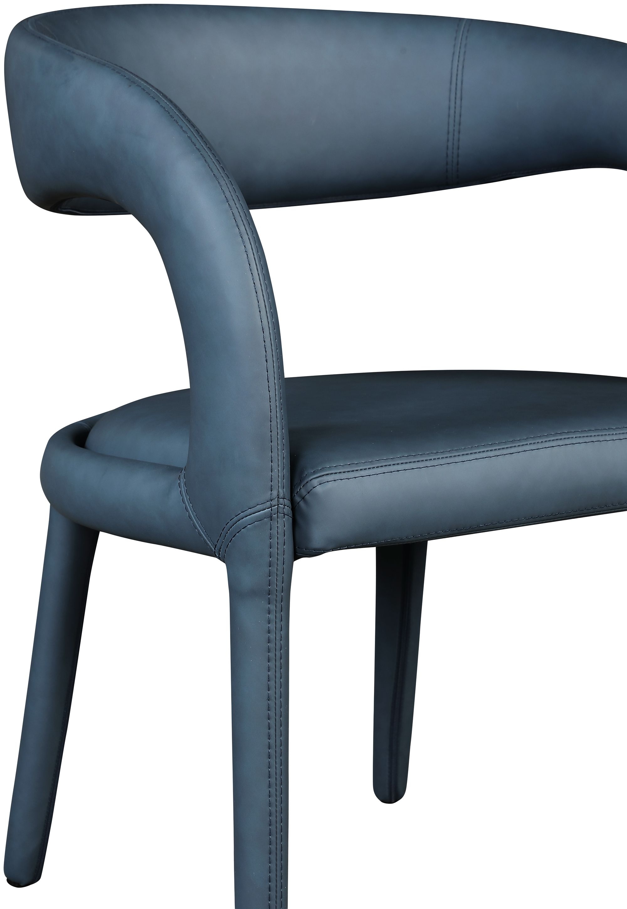 Sylvester Fully Upholstered Faux Leather Dining Chair