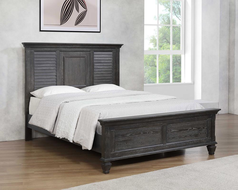 Franco Wood Panel Bed, Queen Size