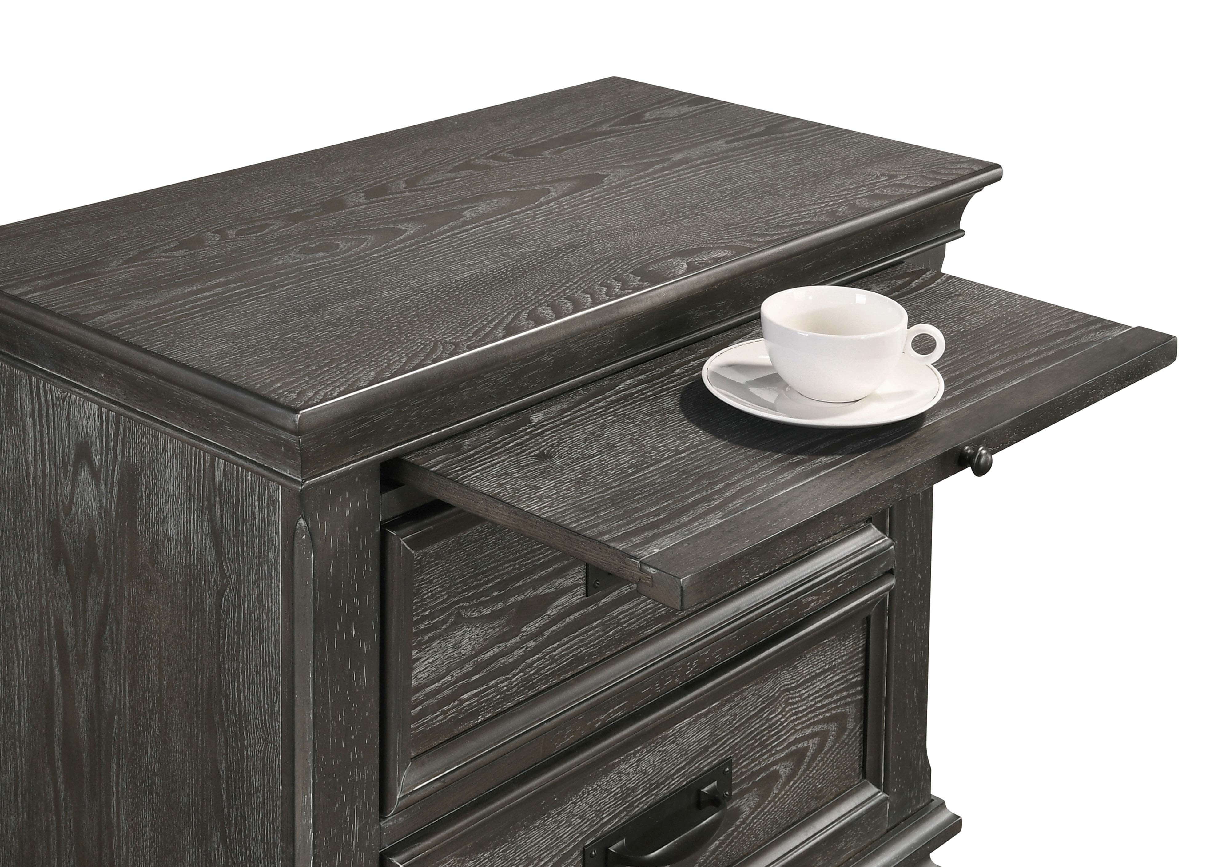 Franco Wood Nightstand w/2 Drawers